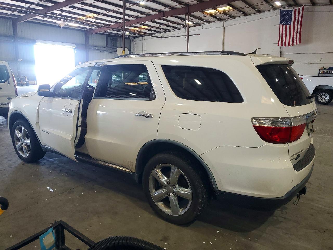 2011 Dodge Durango Citadel Белый vin: 1D4RE5GG7BC720912