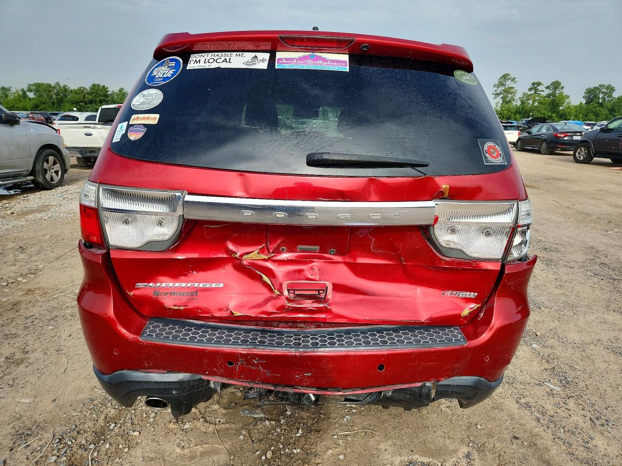 2011 Dodge Durango Crew Red vin: 1D4SD4GT1BC674361