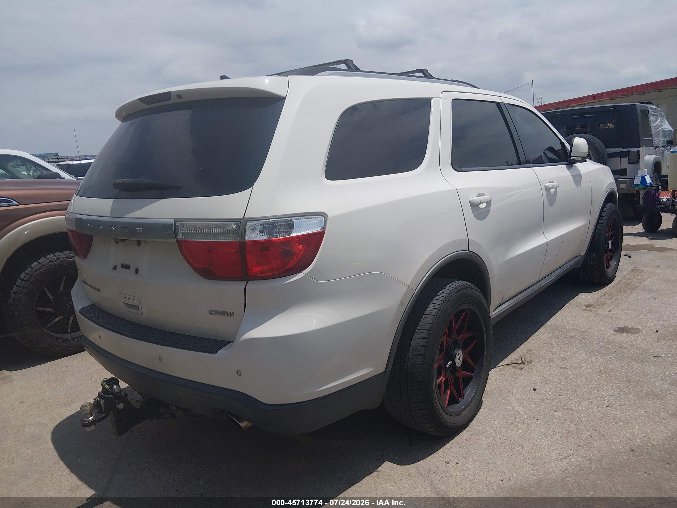 2011 Dodge Durango Crew White vin: 1D4SD4GT9BC650485
