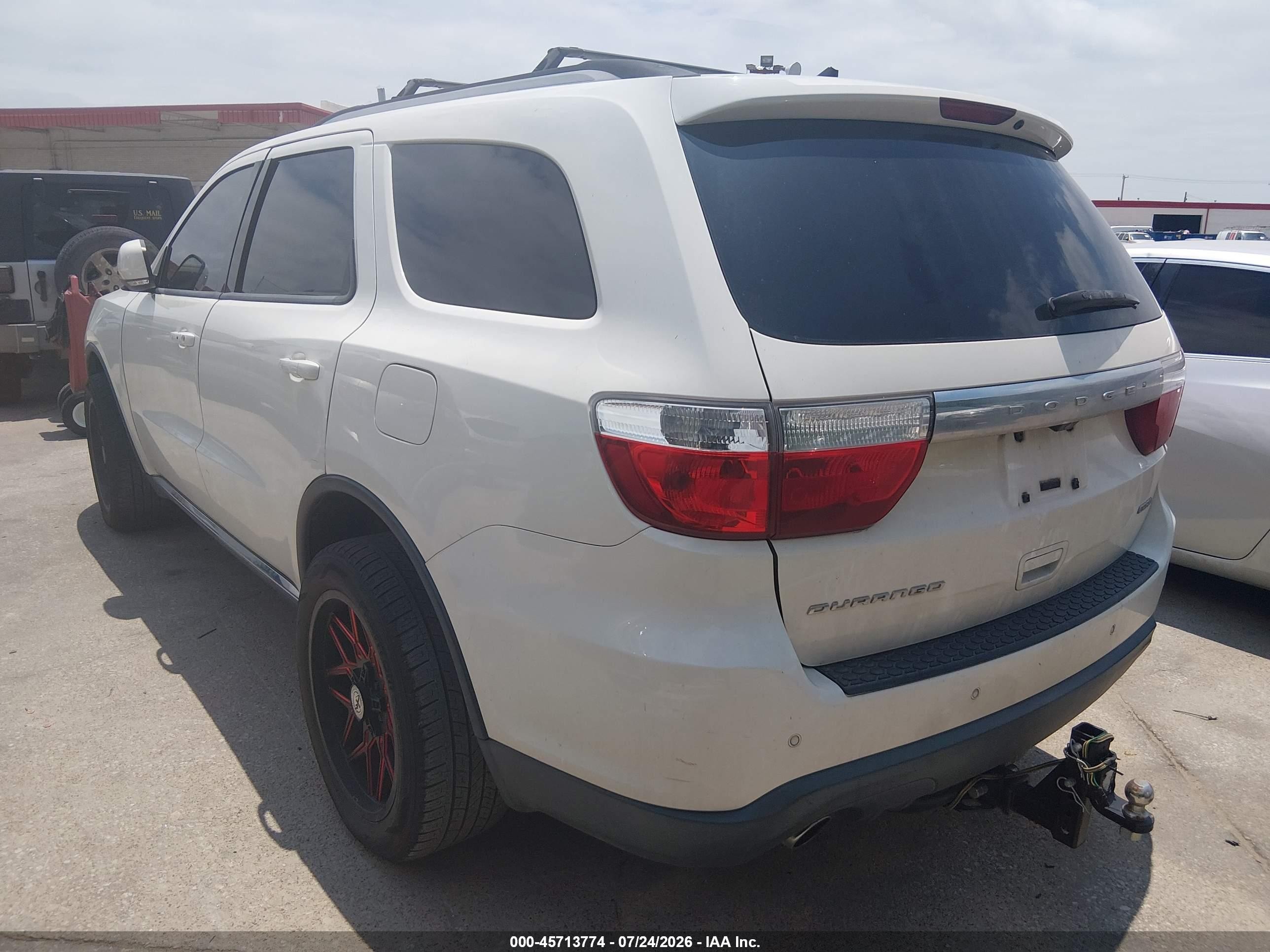 2011 Dodge Durango Crew White vin: 1D4SD4GT9BC650485