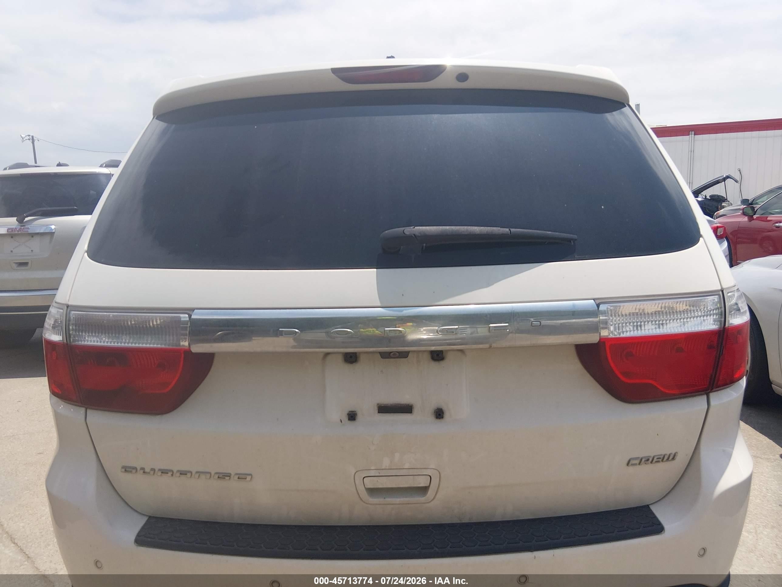 2011 Dodge Durango Crew White vin: 1D4SD4GT9BC650485