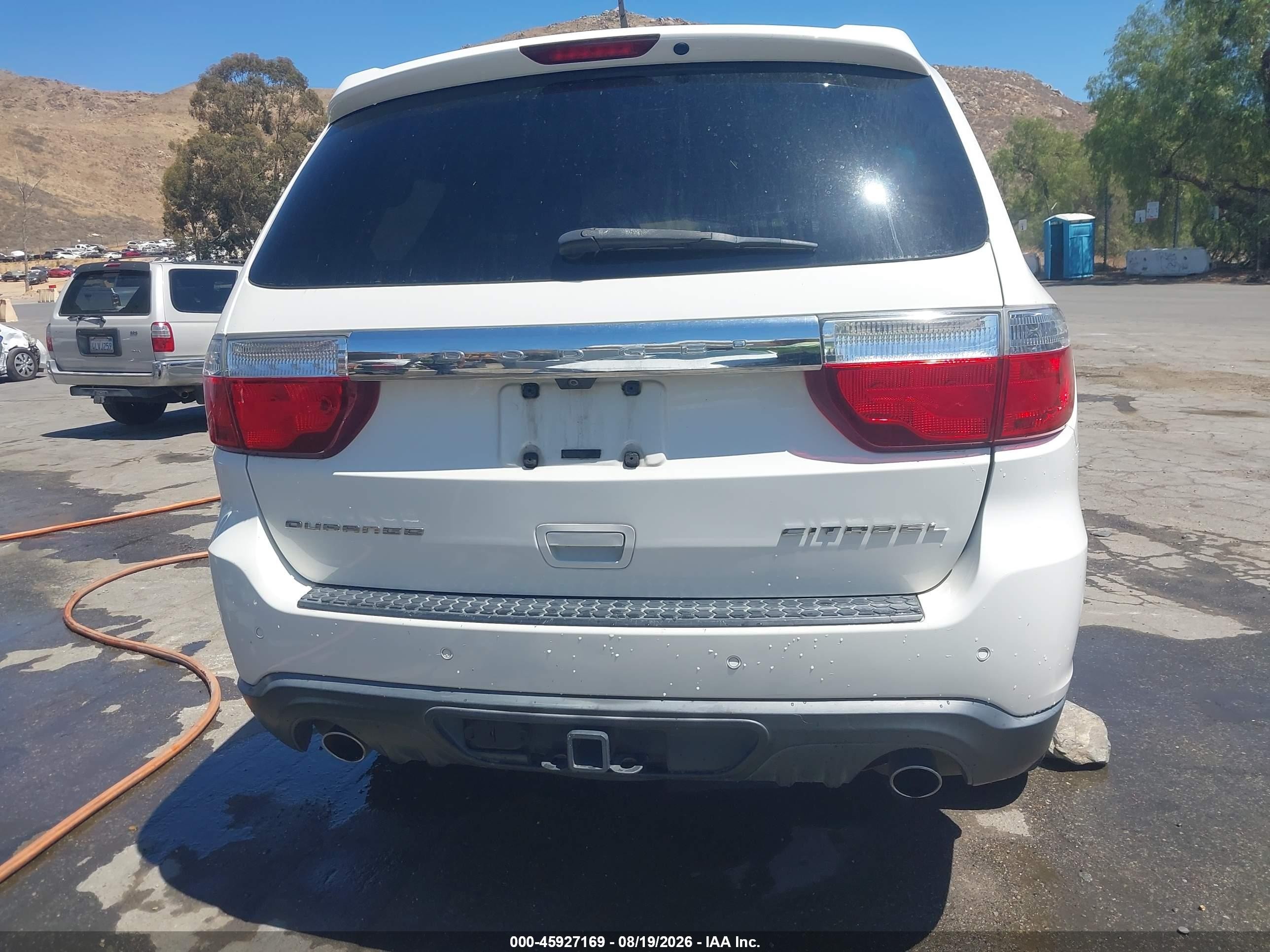 2011 Dodge Durango Citadel White vin: 1D4SD5GT4BC708511