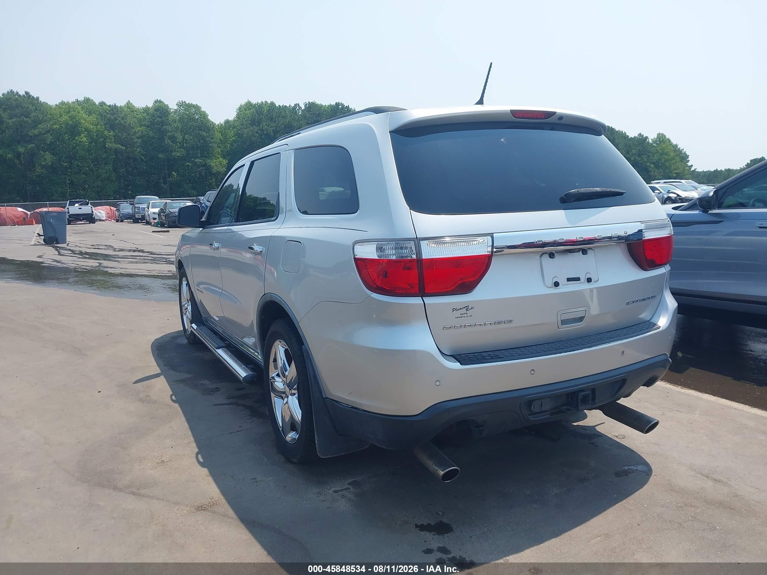2011 Dodge Durango Citadel Silver vin: 1D4SD5GT6BC661269