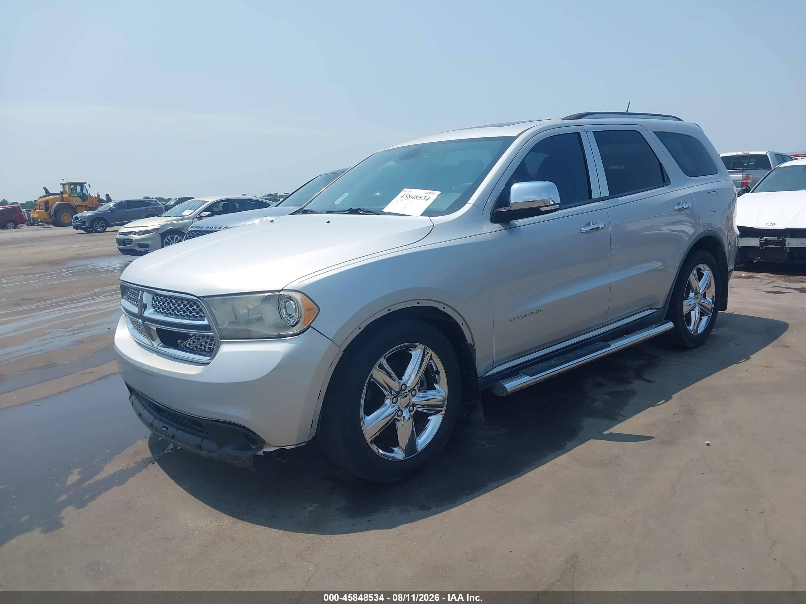 2011 Dodge Durango Citadel Silver vin: 1D4SD5GT6BC661269