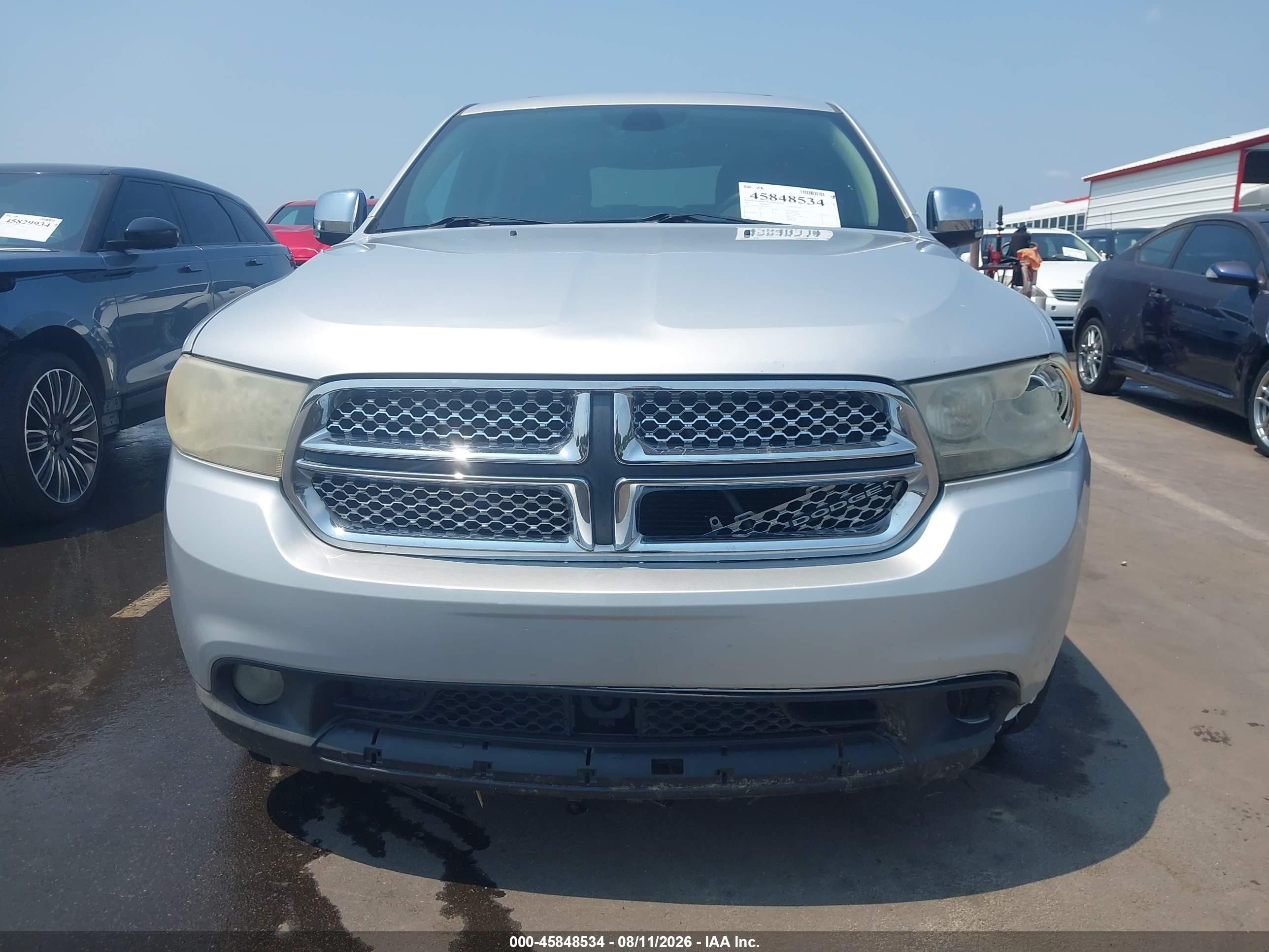 2011 Dodge Durango Citadel Silver vin: 1D4SD5GT6BC661269