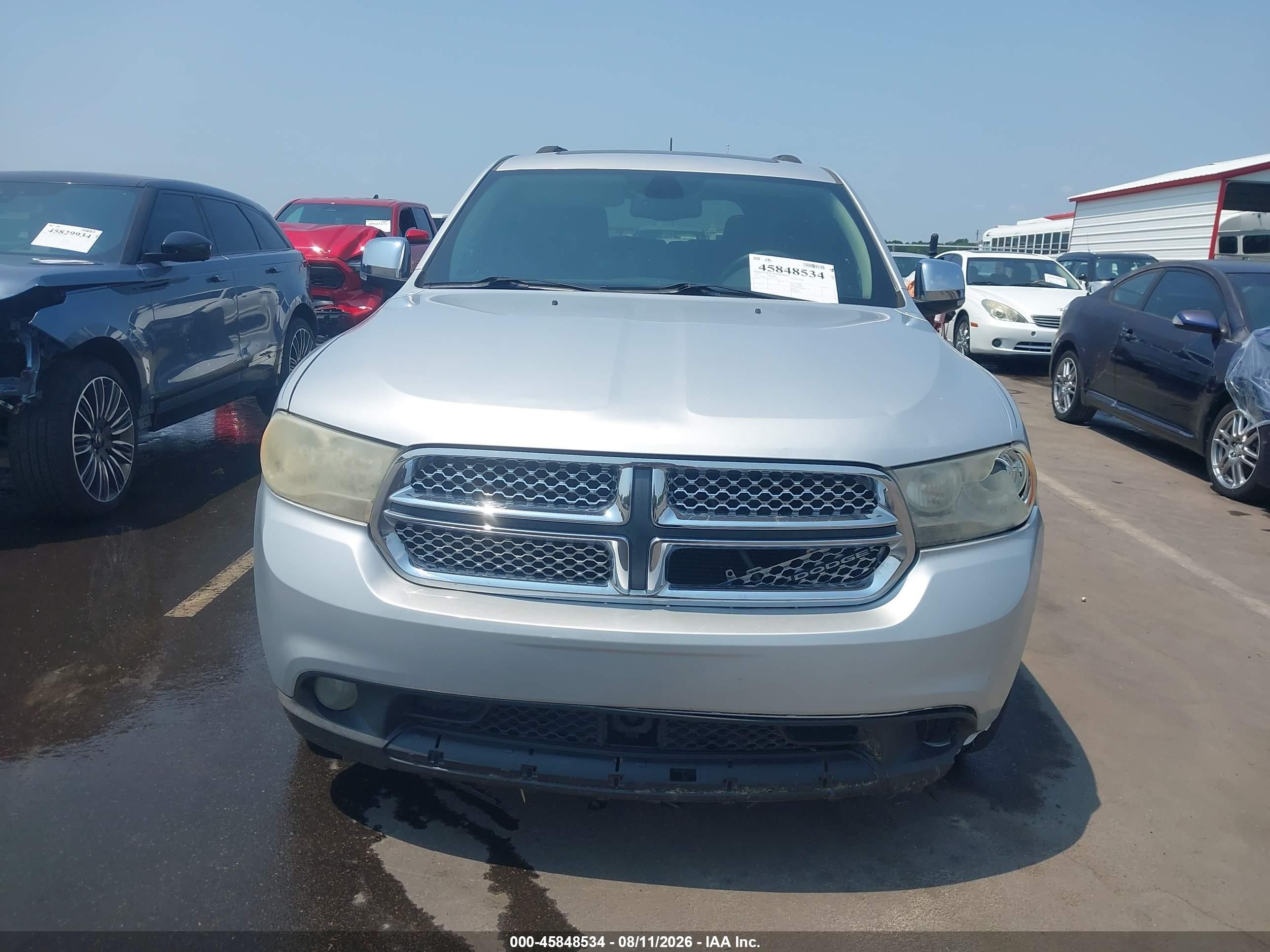 2011 Dodge Durango Citadel Silver vin: 1D4SD5GT6BC661269