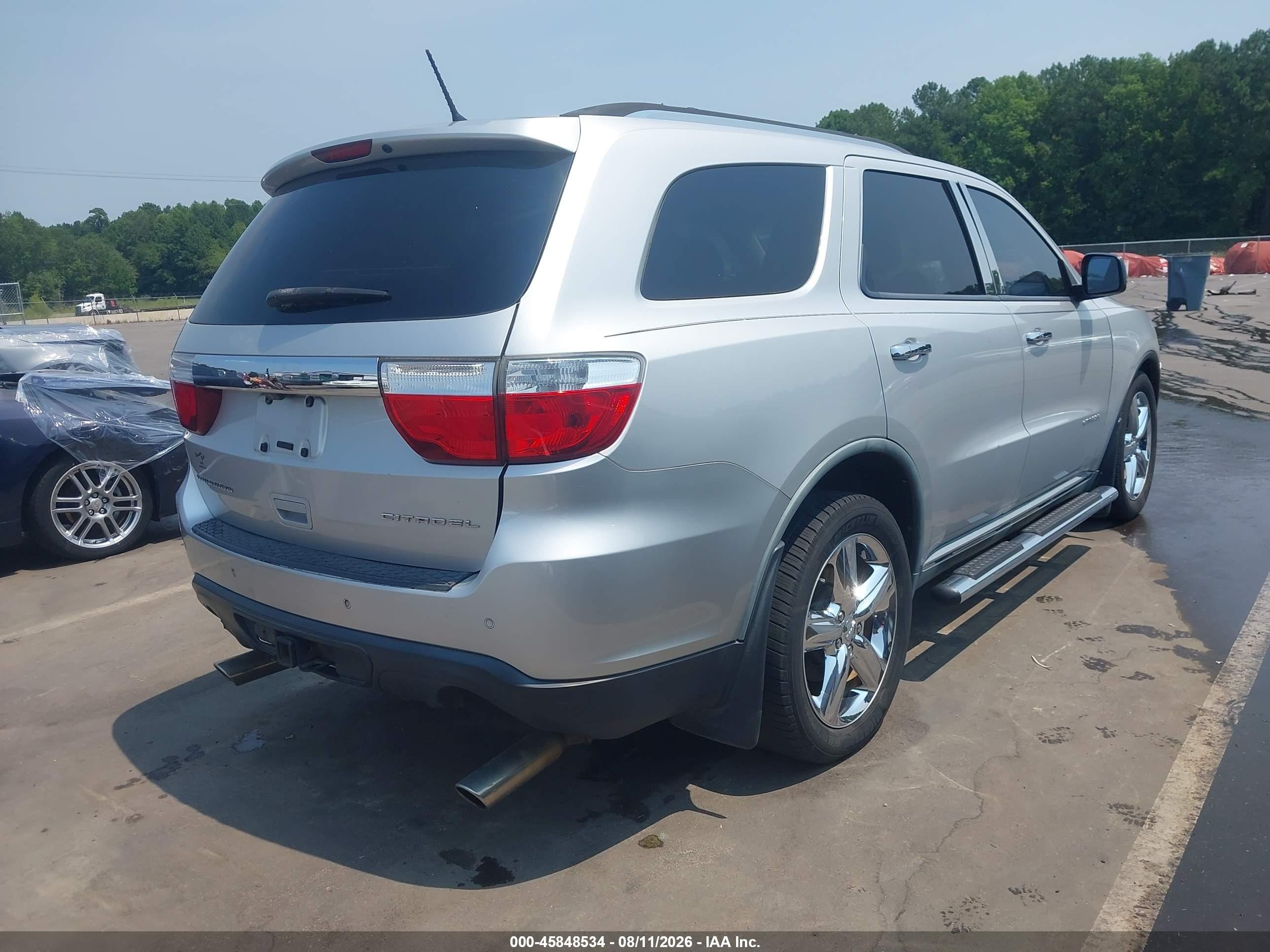 2011 Dodge Durango Citadel Silver vin: 1D4SD5GT6BC661269
