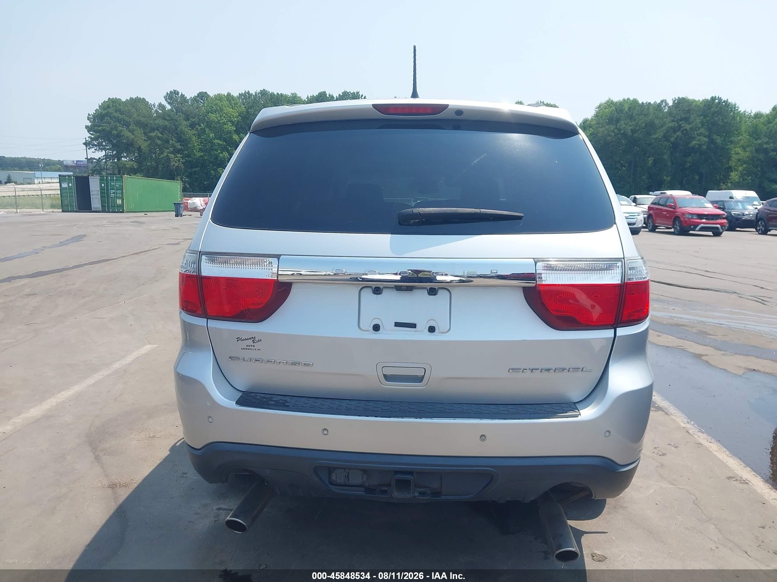 2011 Dodge Durango Citadel Silver vin: 1D4SD5GT6BC661269
