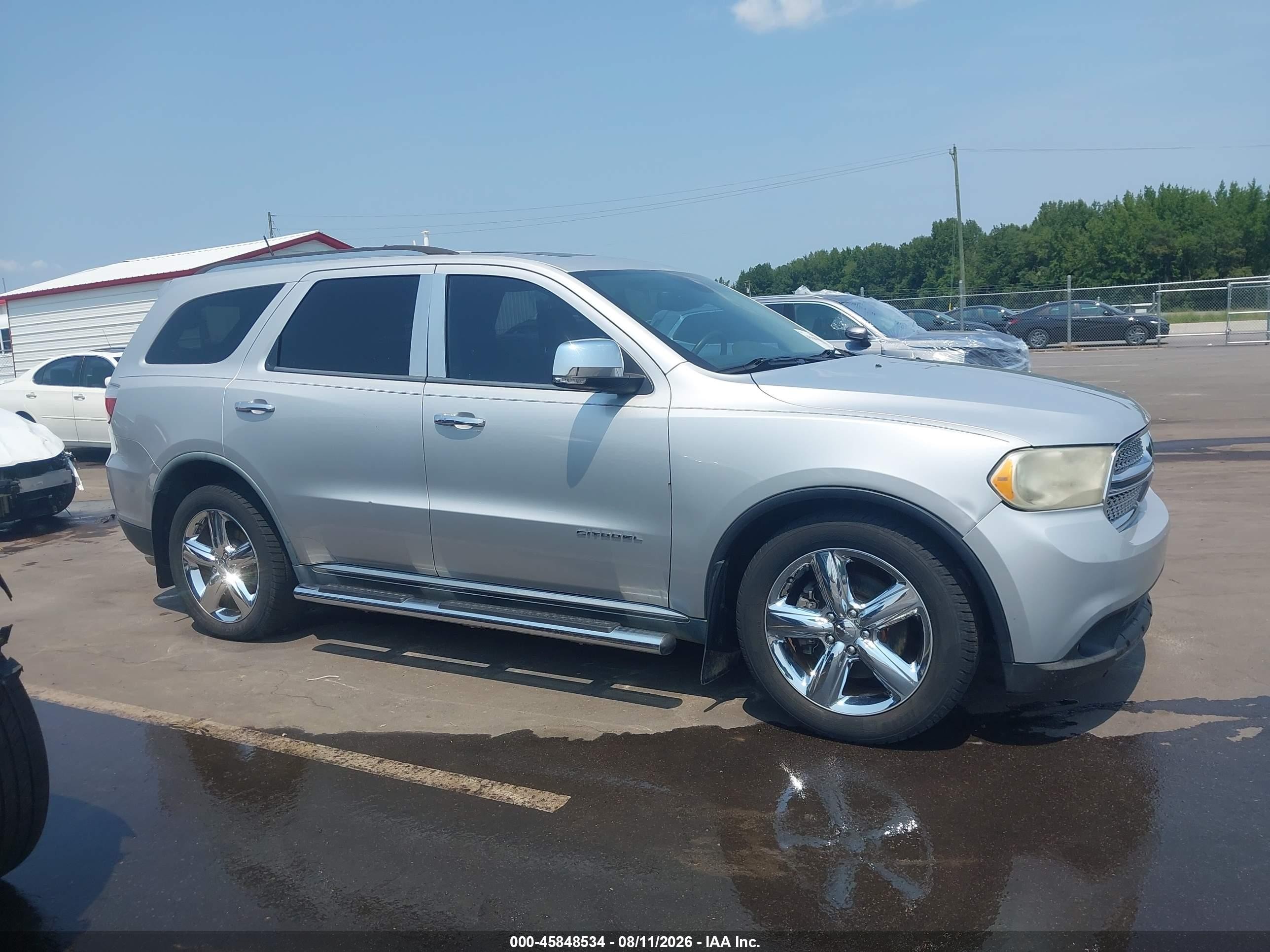 2011 Dodge Durango Citadel Silver vin: 1D4SD5GT6BC661269