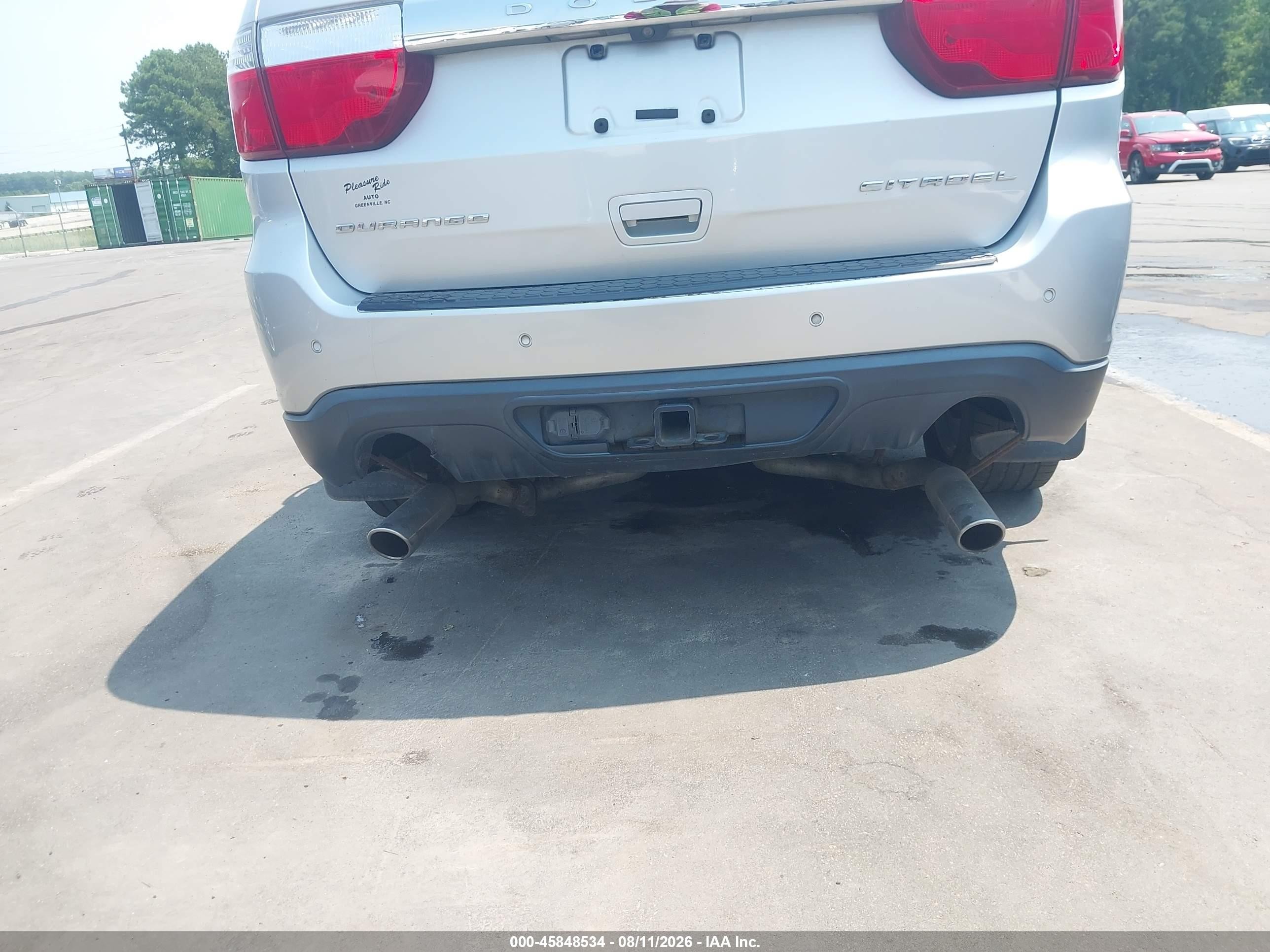 2011 Dodge Durango Citadel Silver vin: 1D4SD5GT6BC661269