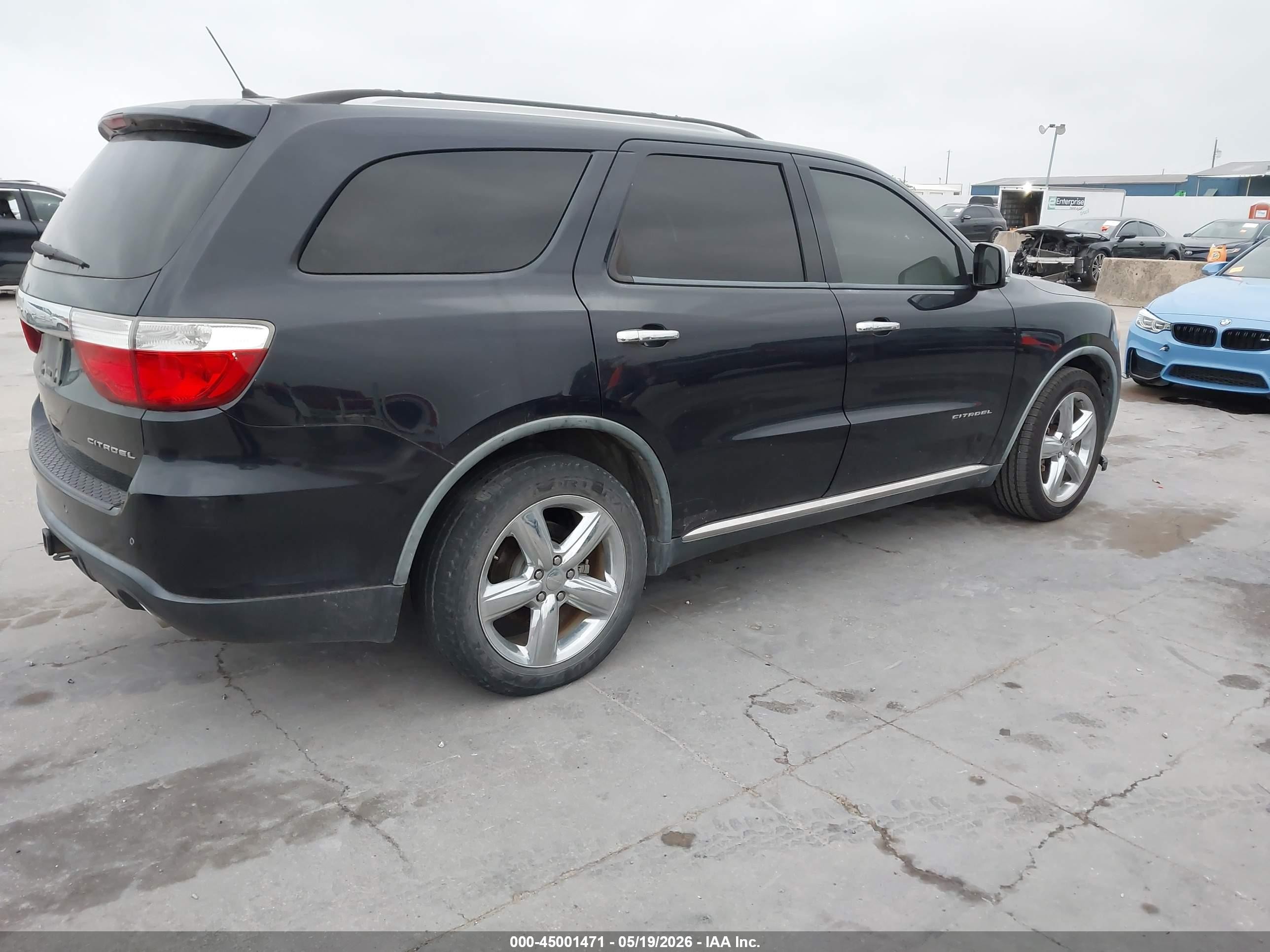 2011 Dodge Durango Citadel Black vin: 1D4SD5GT7BC613683