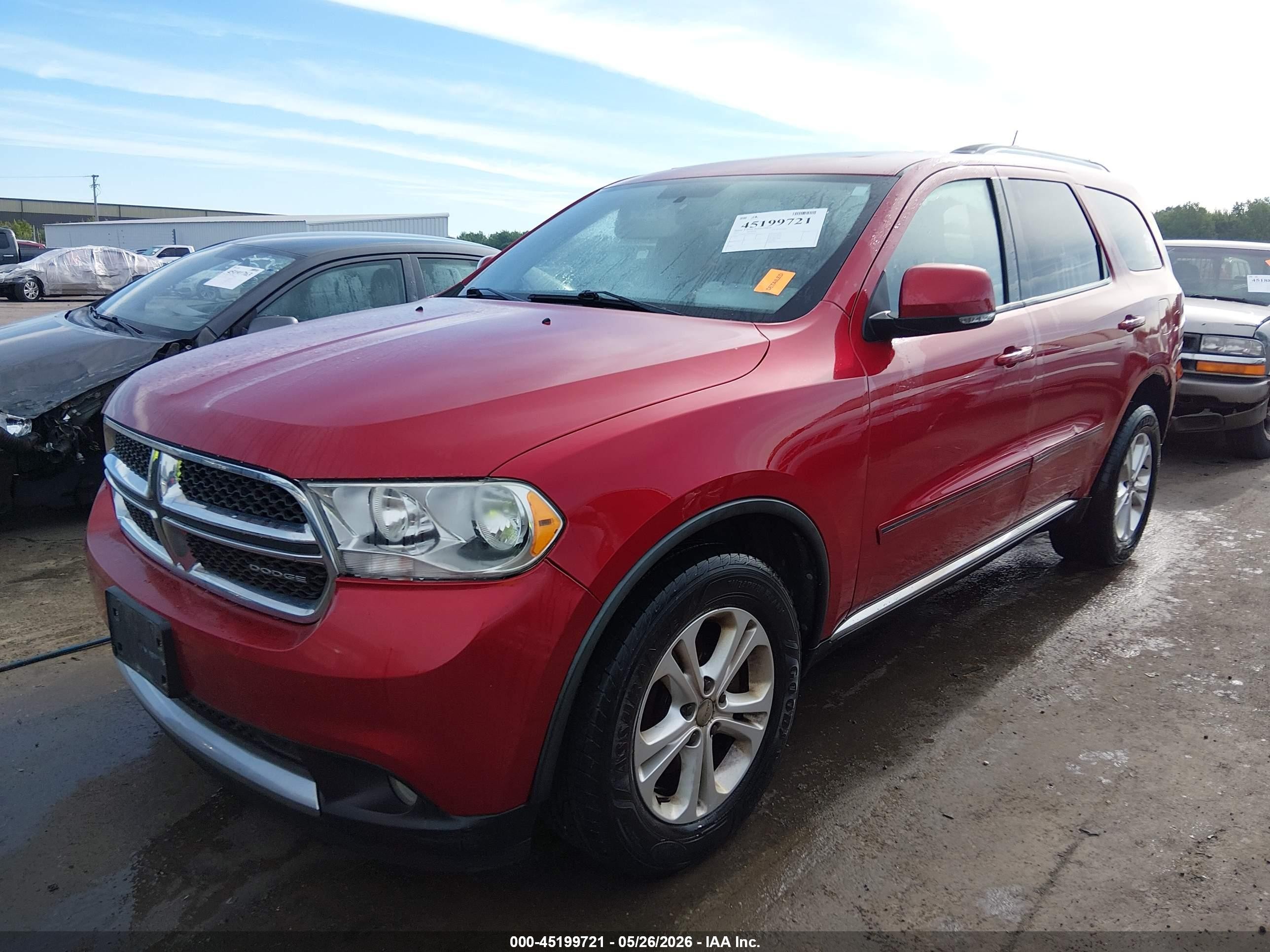 2011 Dodge Durango Crew Red vin: 1D4SE4GT2BC595052