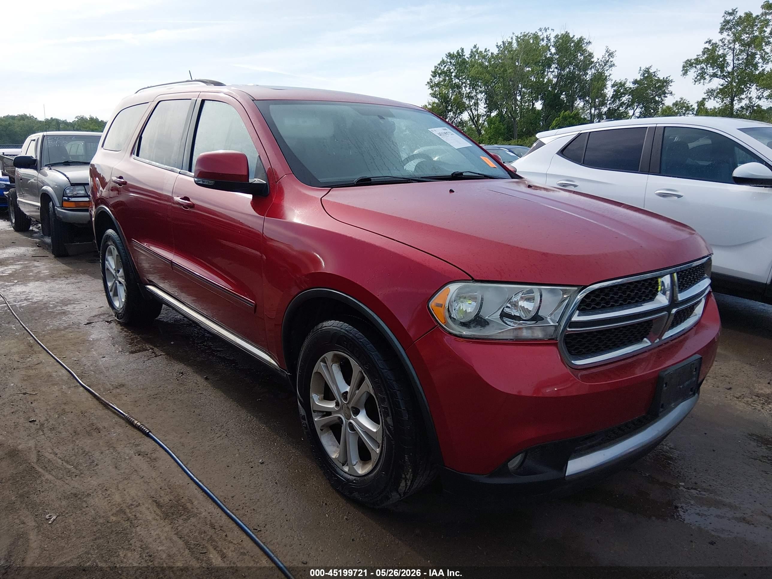 2011 Dodge Durango Crew Red vin: 1D4SE4GT2BC595052