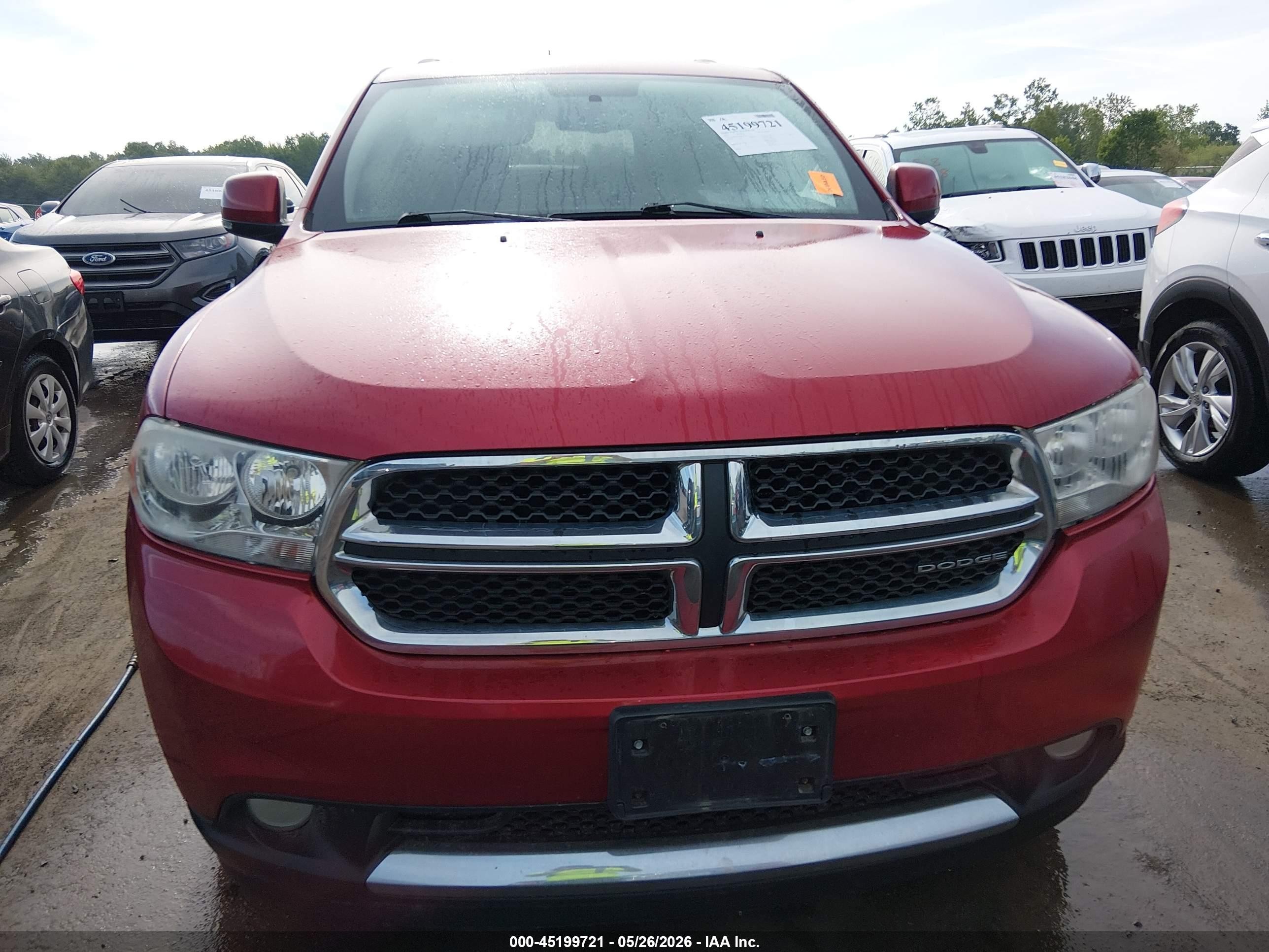 2011 Dodge Durango Crew Red vin: 1D4SE4GT2BC595052