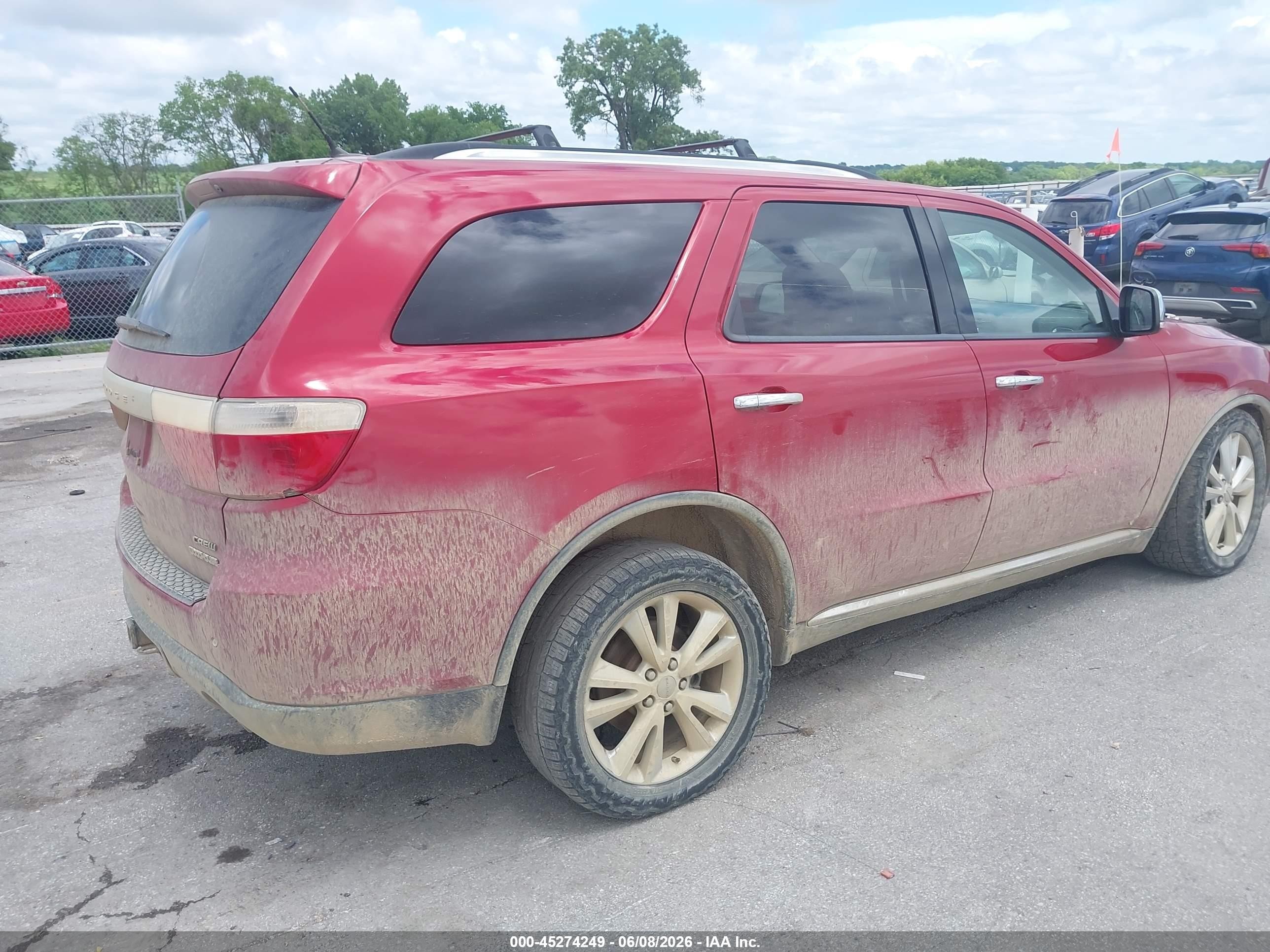 2011 Dodge Durango Crew Red vin: 1D4SE4GT2BC661650