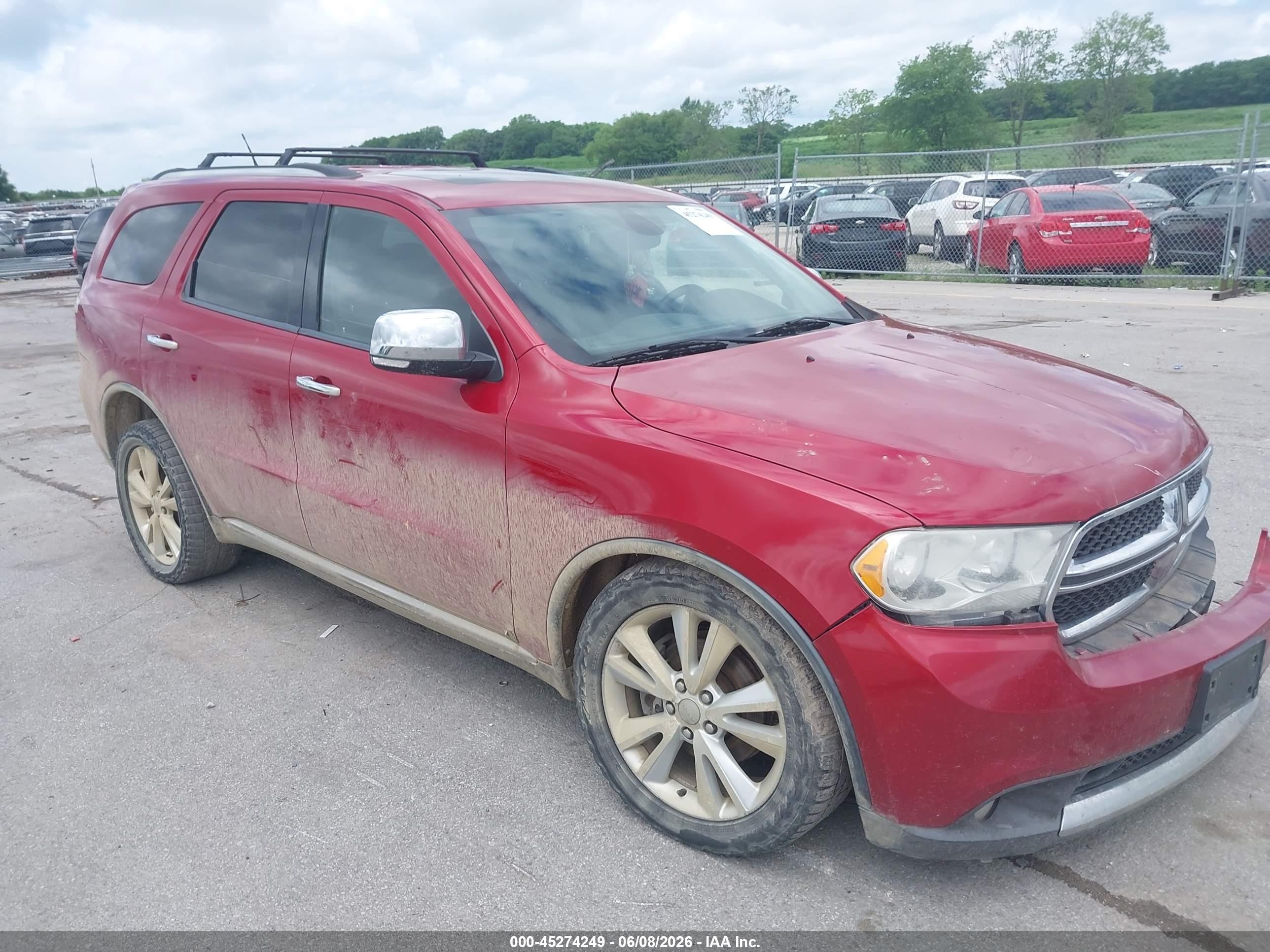 2011 Dodge Durango Crew Red vin: 1D4SE4GT2BC661650