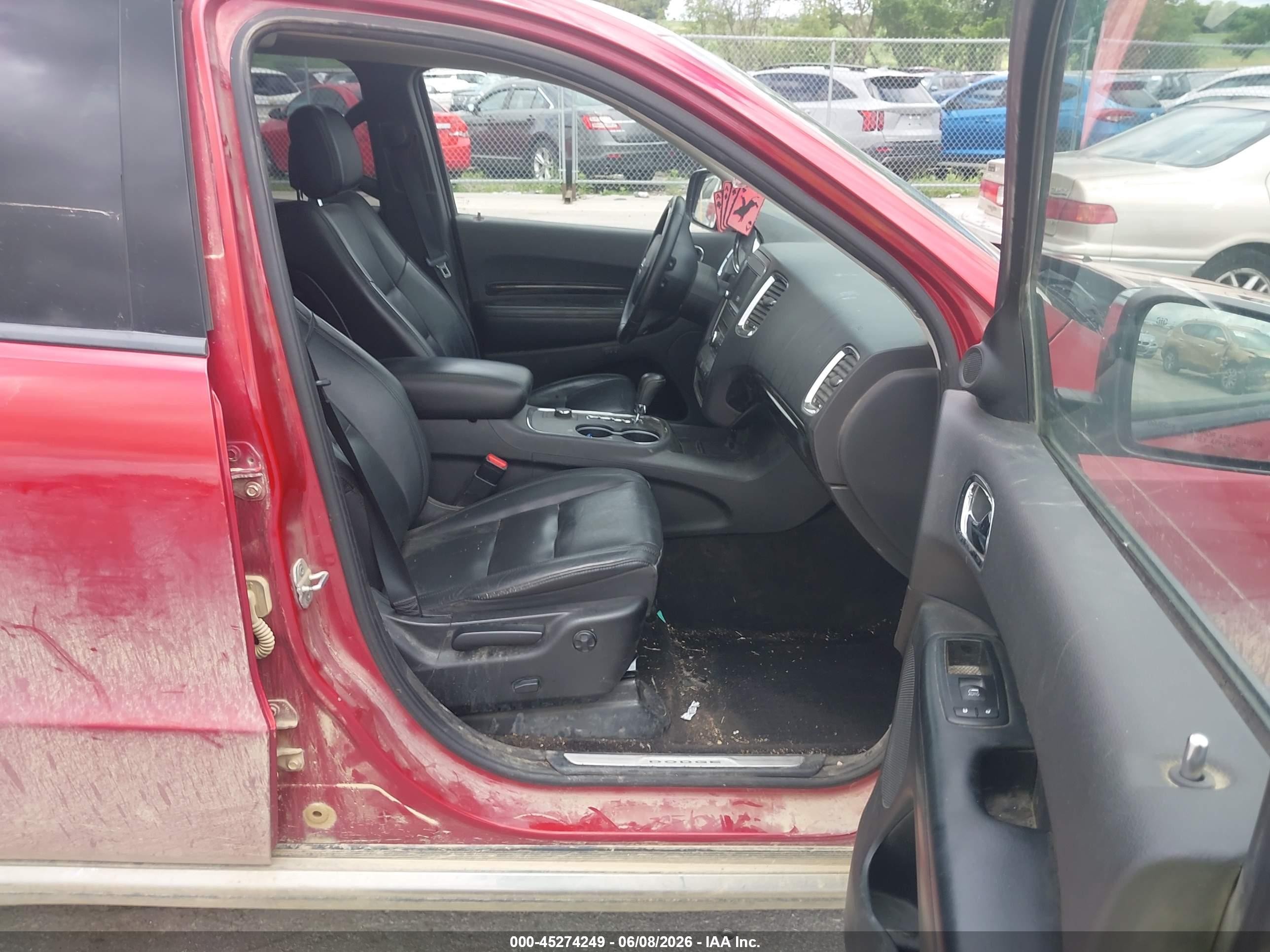 2011 Dodge Durango Crew Red vin: 1D4SE4GT2BC661650