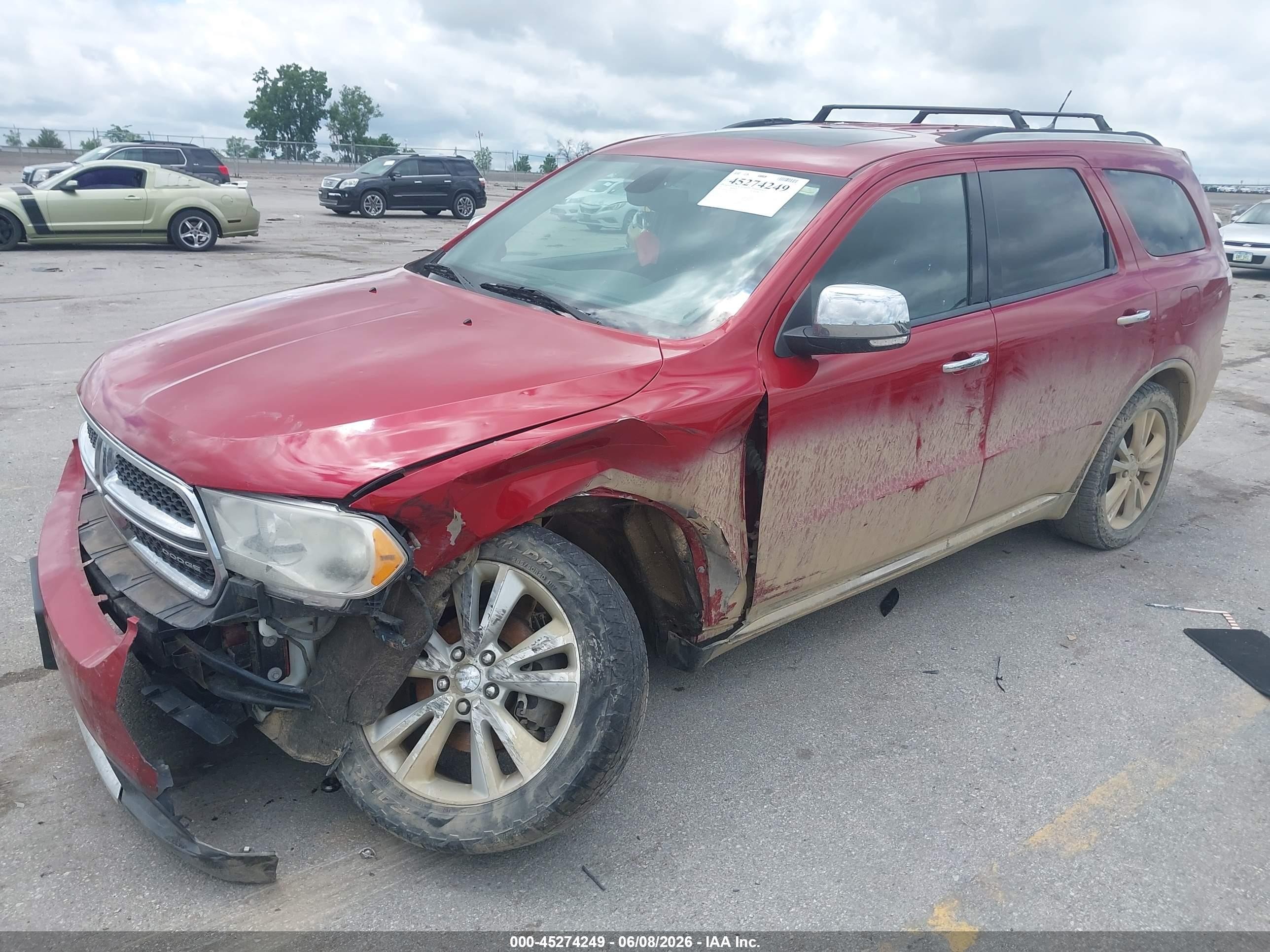 2011 Dodge Durango Crew Red vin: 1D4SE4GT2BC661650