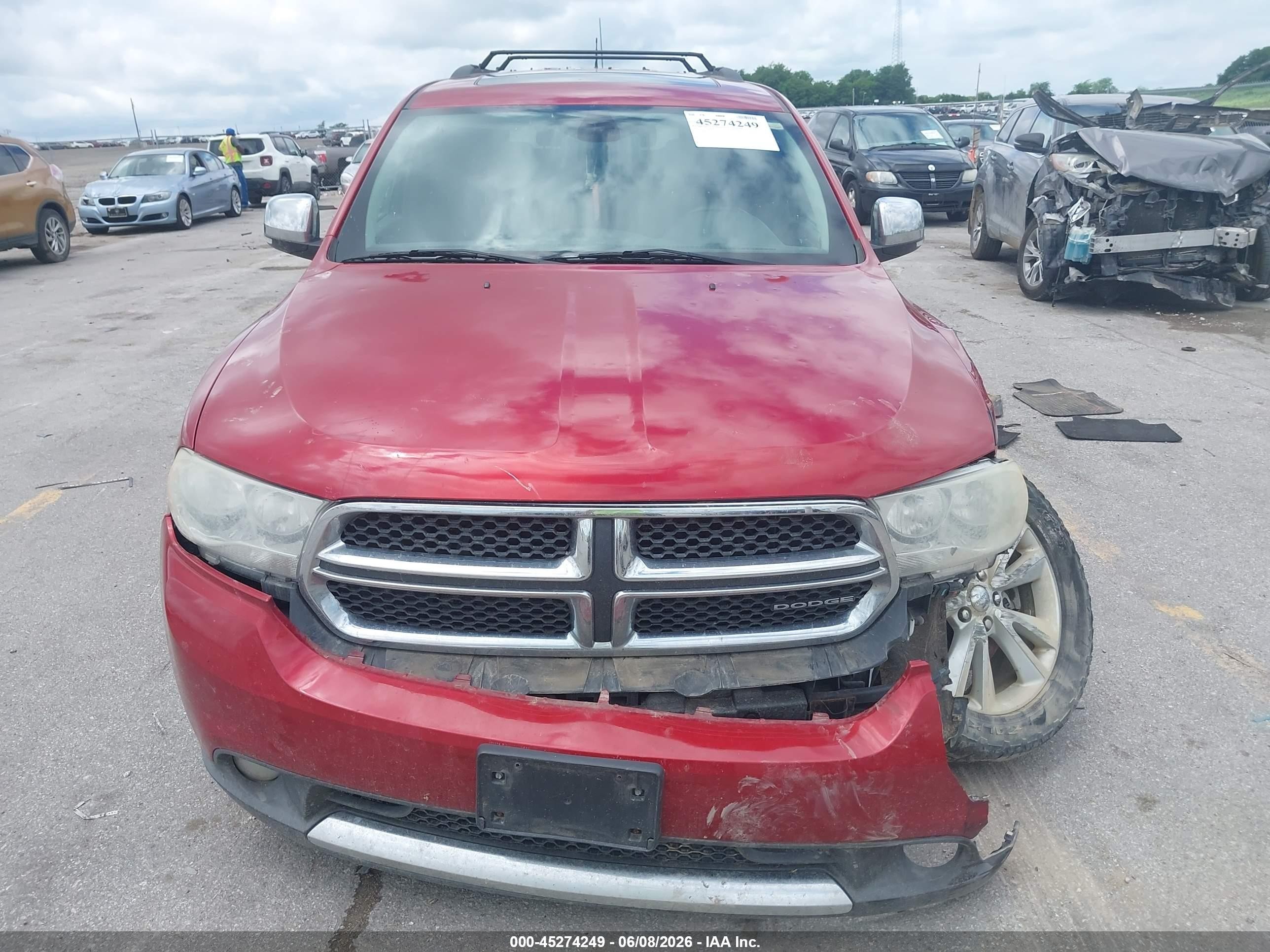 2011 Dodge Durango Crew Red vin: 1D4SE4GT2BC661650
