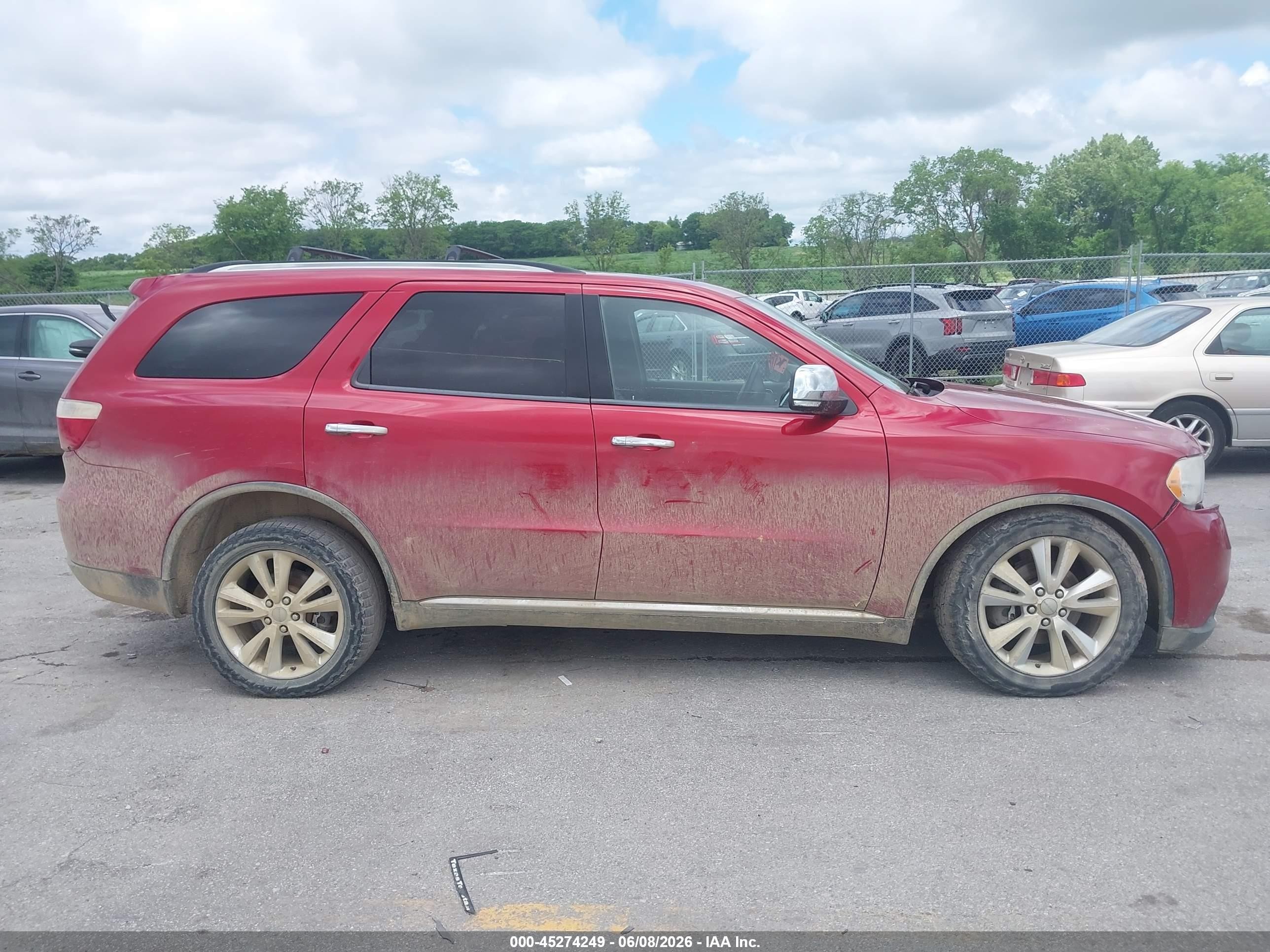 2011 Dodge Durango Crew Red vin: 1D4SE4GT2BC661650