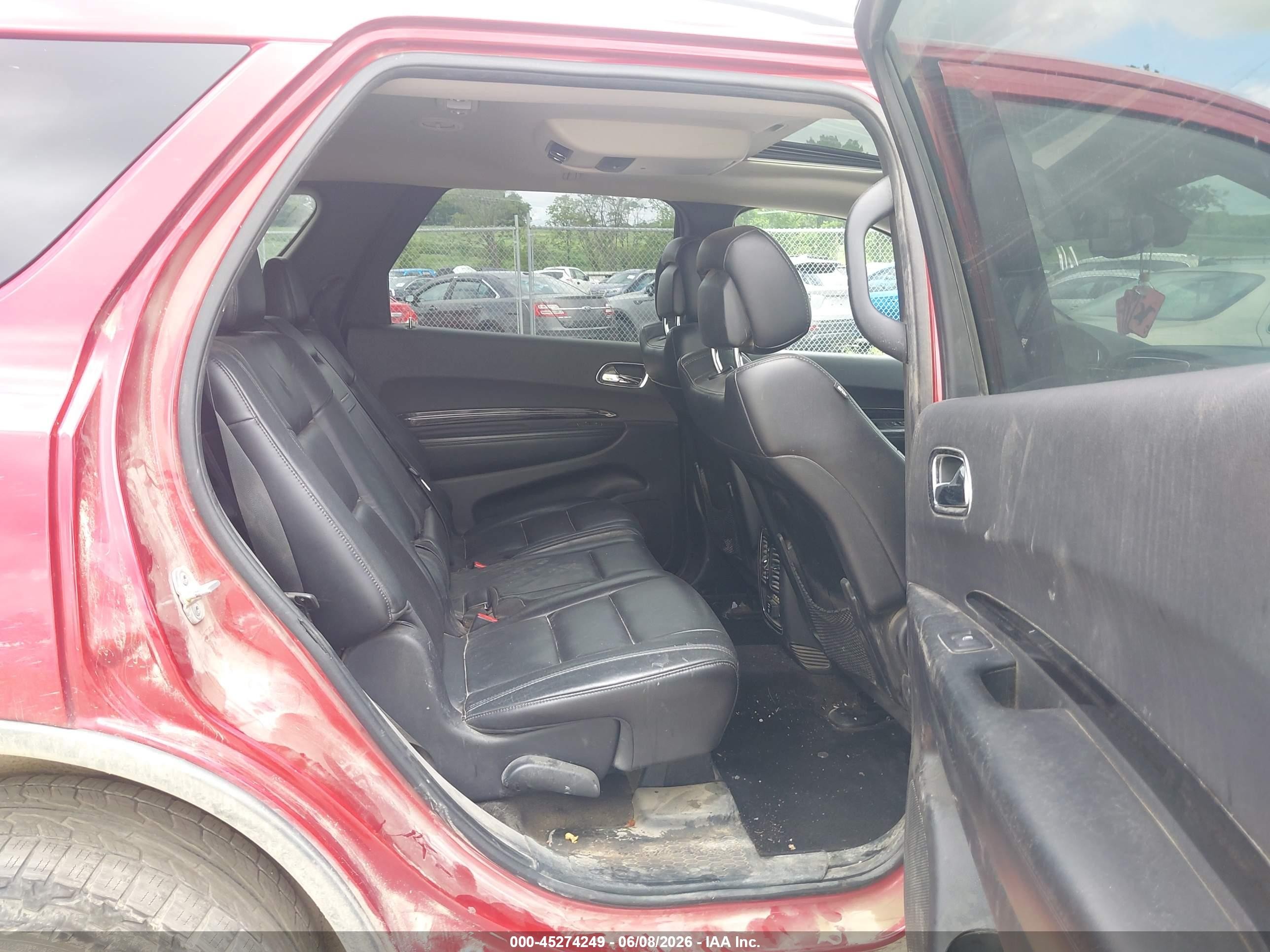 2011 Dodge Durango Crew Red vin: 1D4SE4GT2BC661650