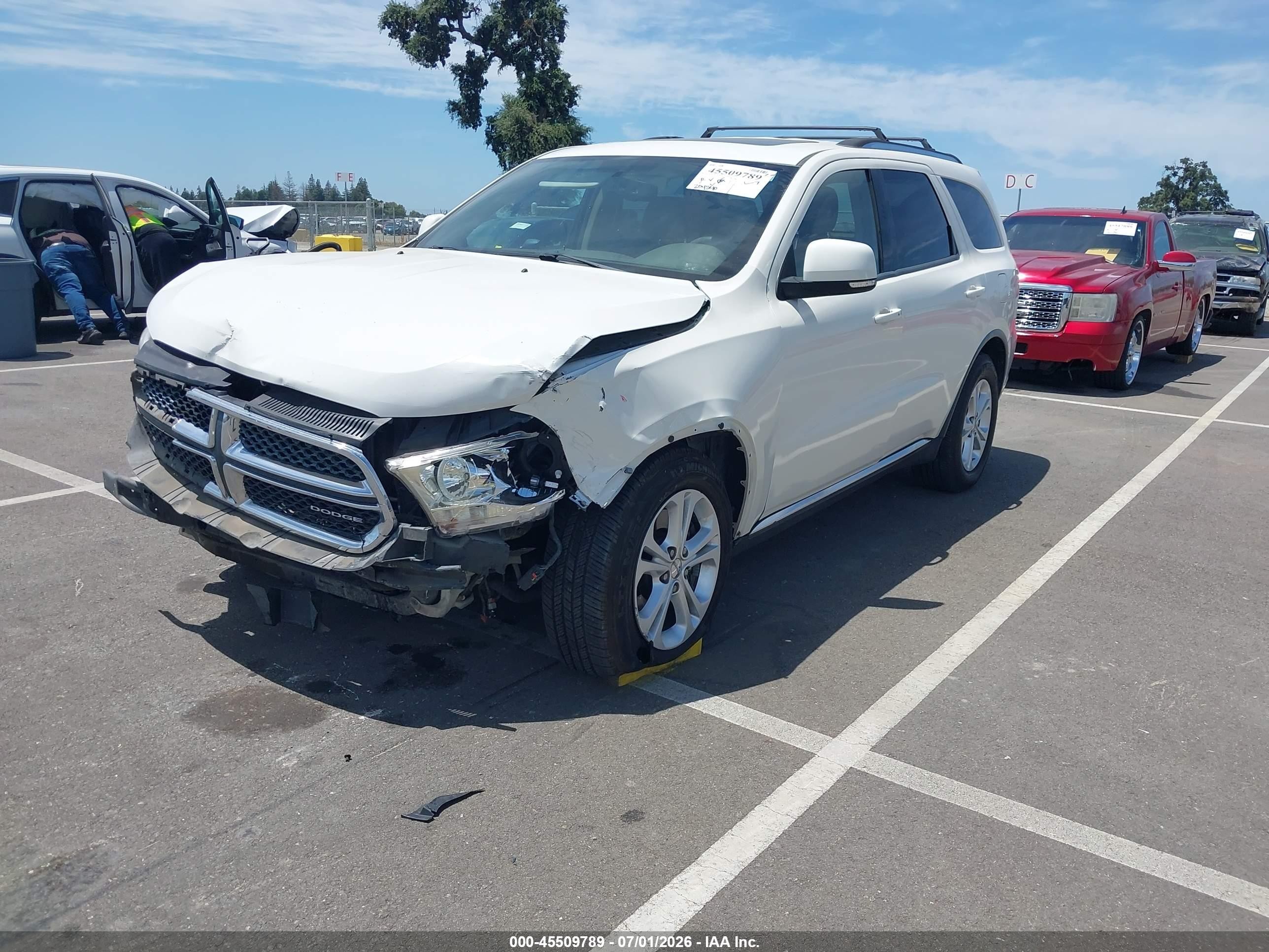 2011 Dodge Durango Crew Белый vin: 1D4SE4GT6BC593580