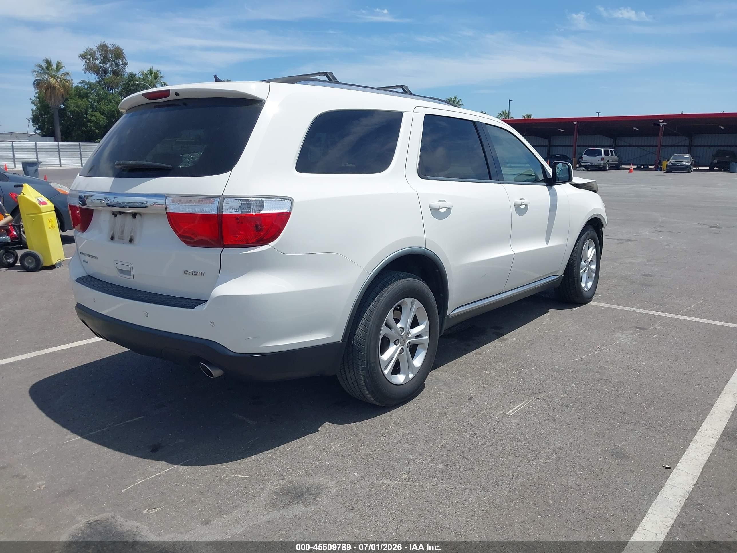 2011 Dodge Durango Crew Белый vin: 1D4SE4GT6BC593580