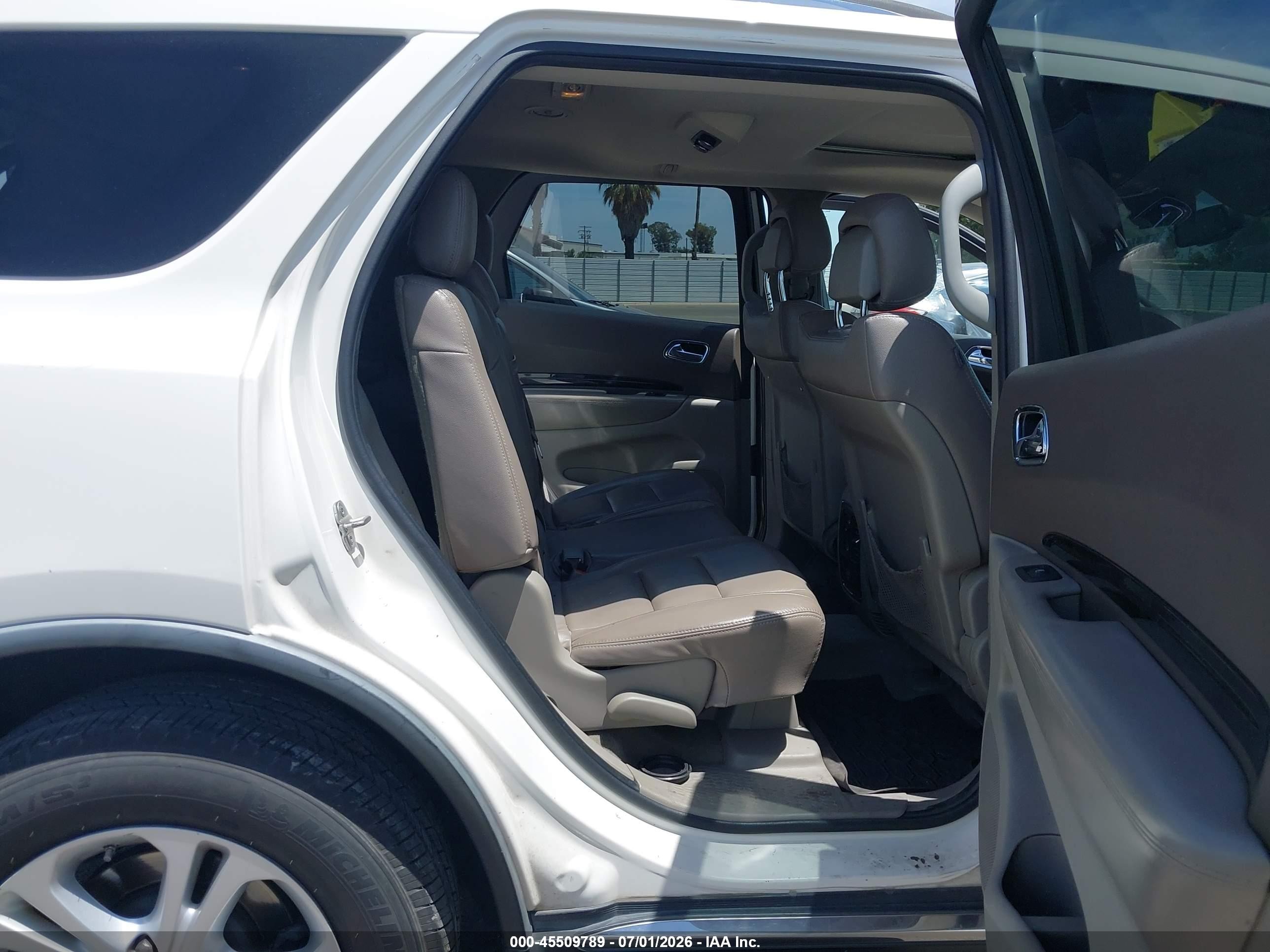 2011 Dodge Durango Crew Белый vin: 1D4SE4GT6BC593580