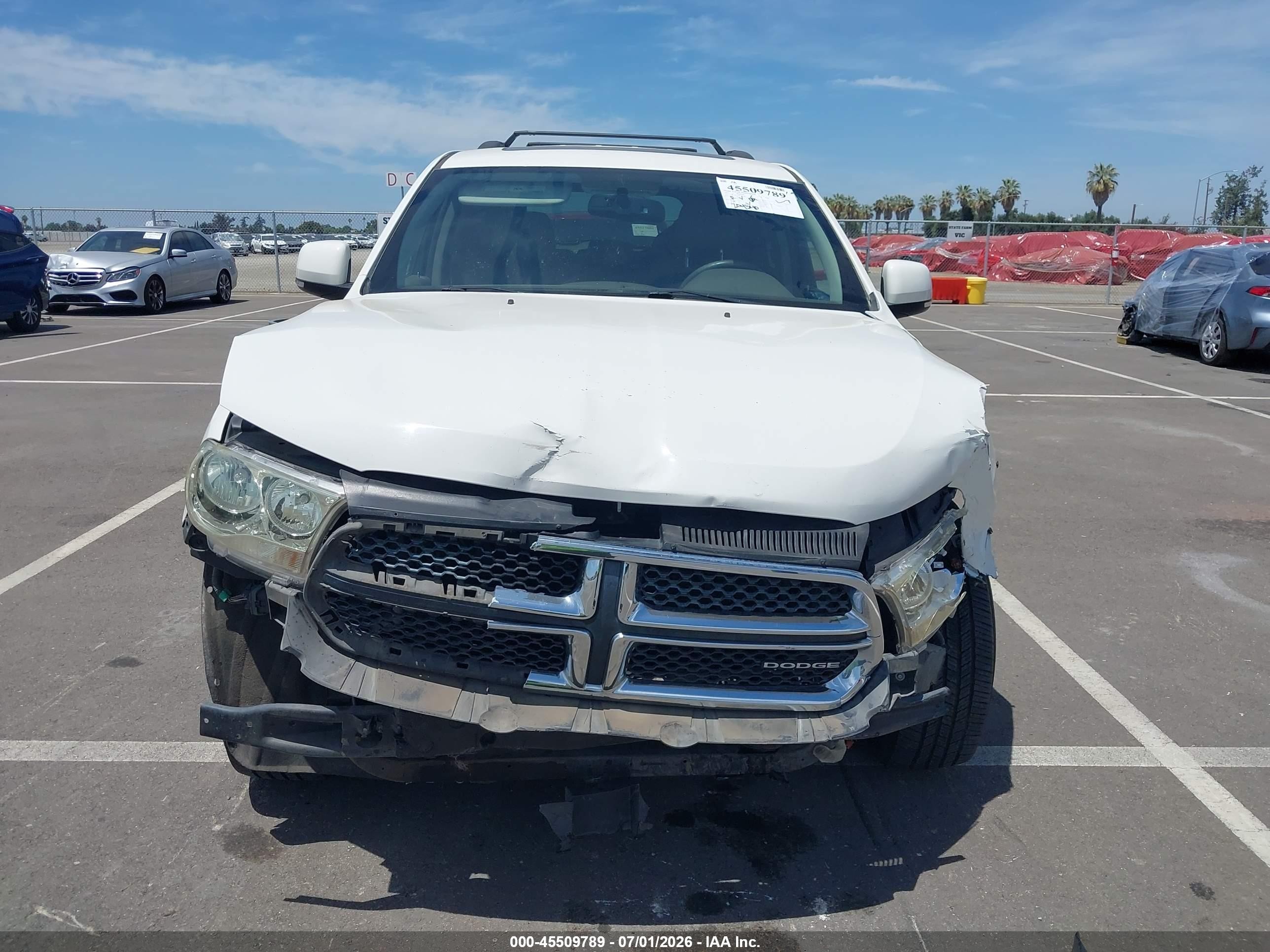 2011 Dodge Durango Crew Белый vin: 1D4SE4GT6BC593580