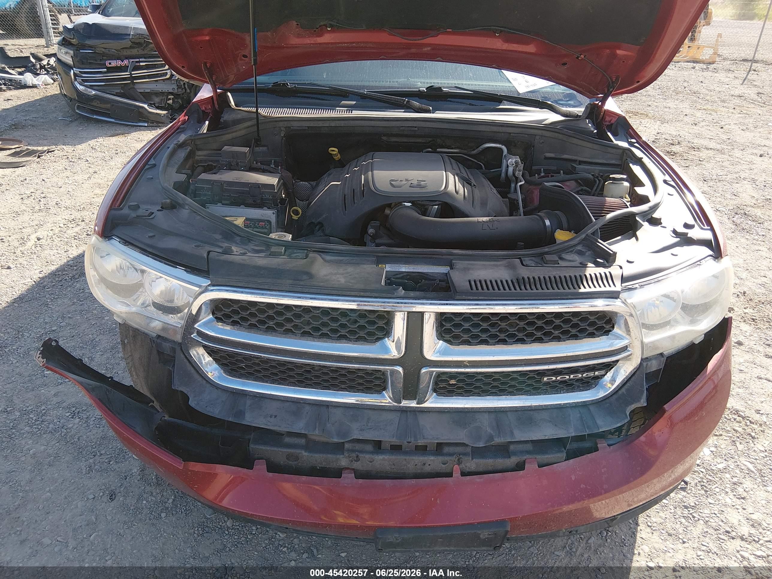 2011 Dodge Durango Crew Красный vin: 1D4SE4GT6BC614038