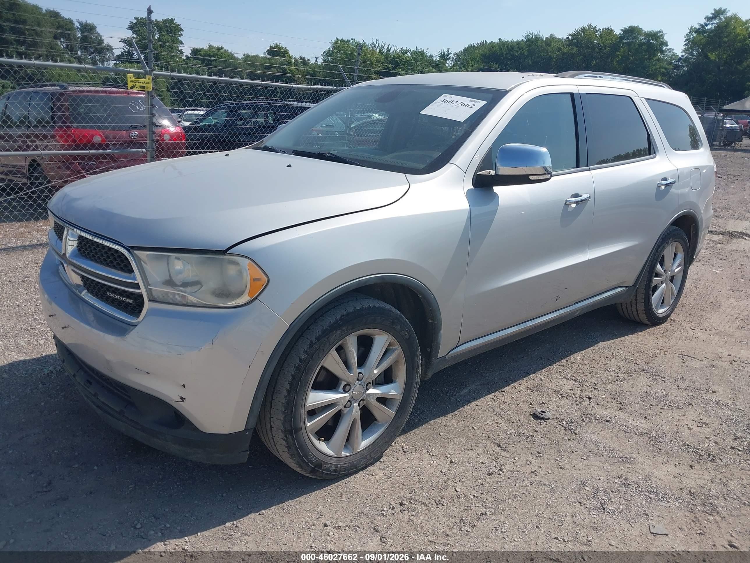 2011 Dodge Durango Crew Silver vin: 1D4SE4GT7BC689332