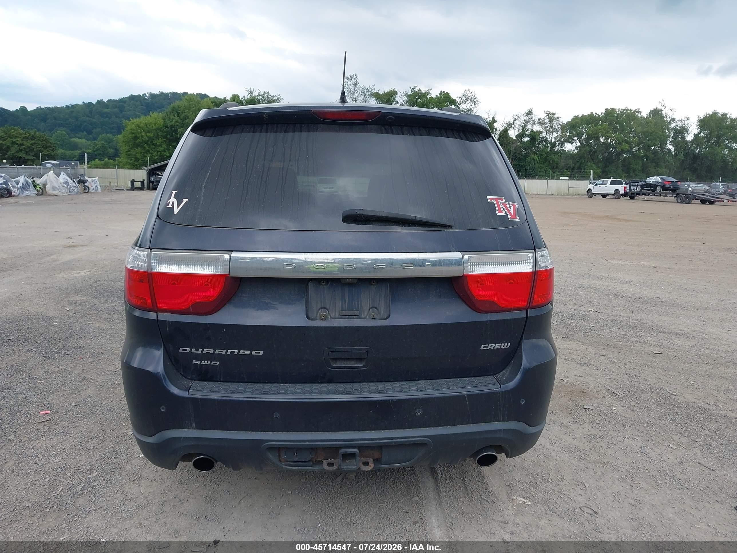 2011 Dodge Durango Crew Purple vin: 1D4SE4GT9BC628323