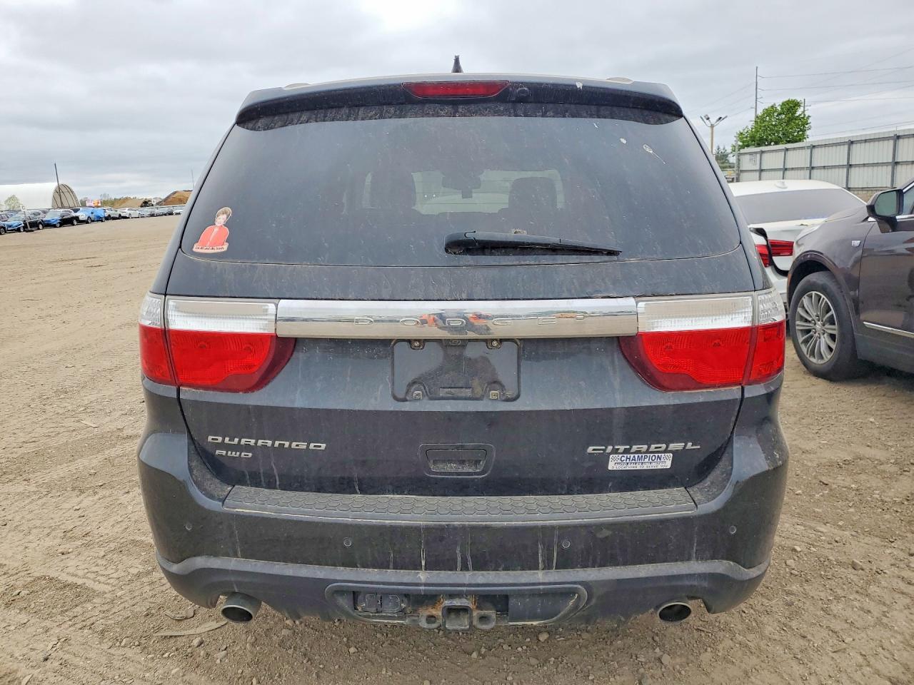2011 Dodge Durango Citadel Черный vin: 1D4SE5GT0BC614185