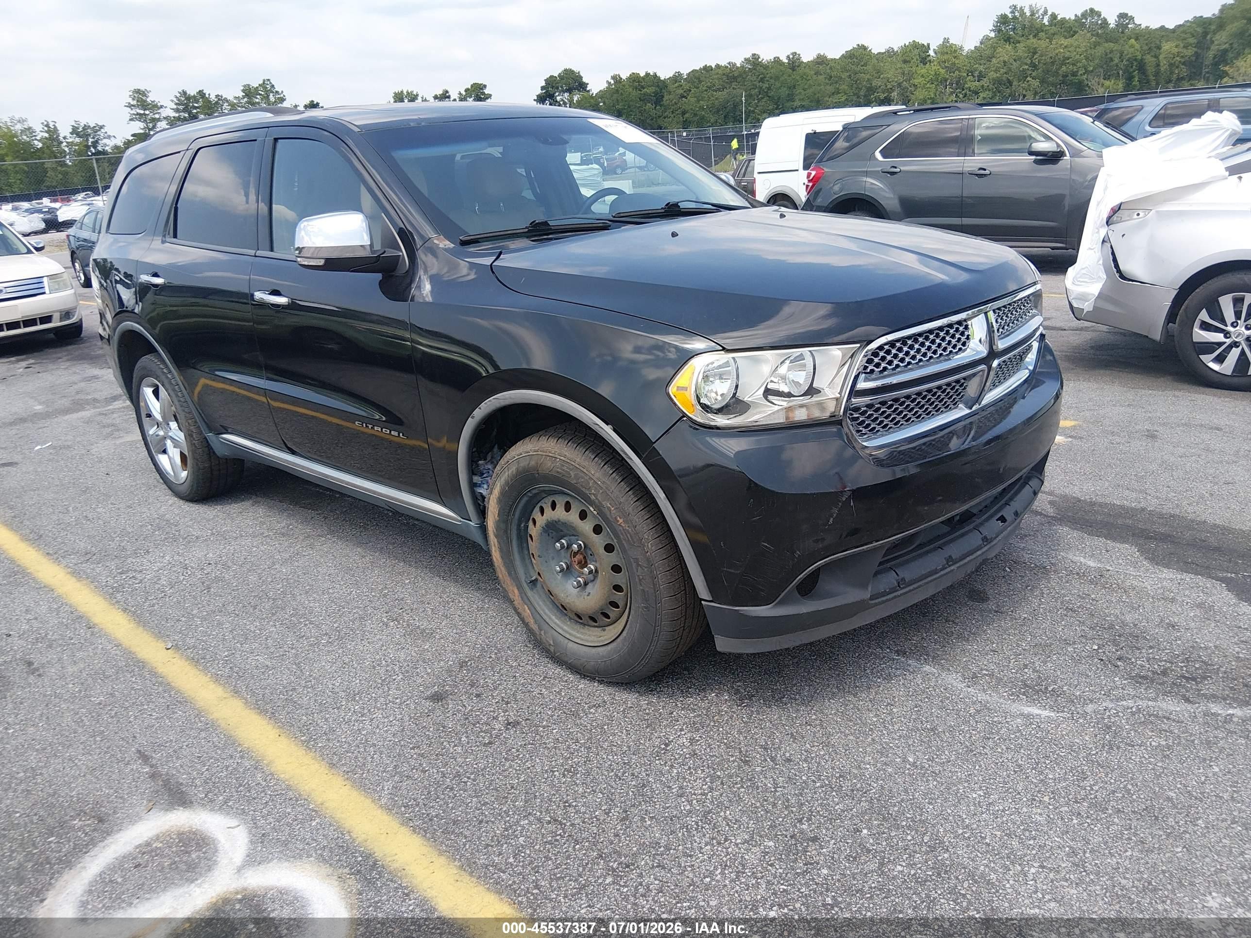 2011 Dodge Durango Citadel Черный vin: 1D4SE5GT0BC652029