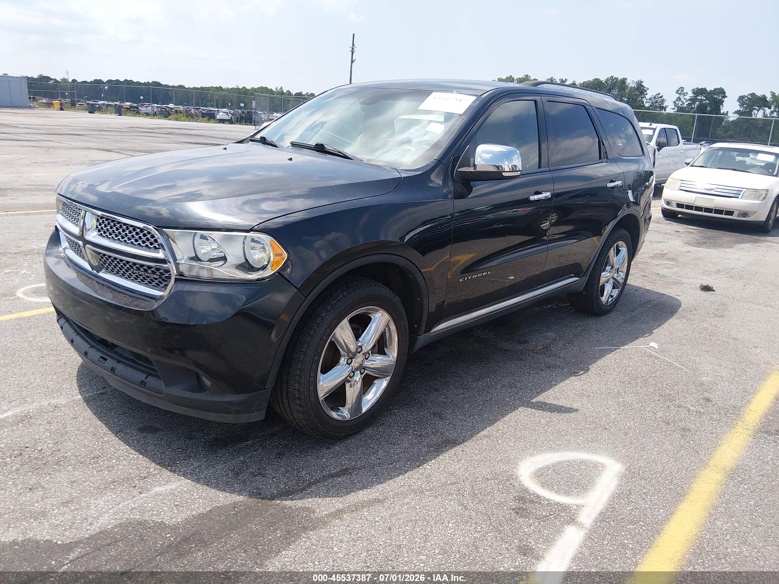 2011 Dodge Durango Citadel Черный vin: 1D4SE5GT0BC652029