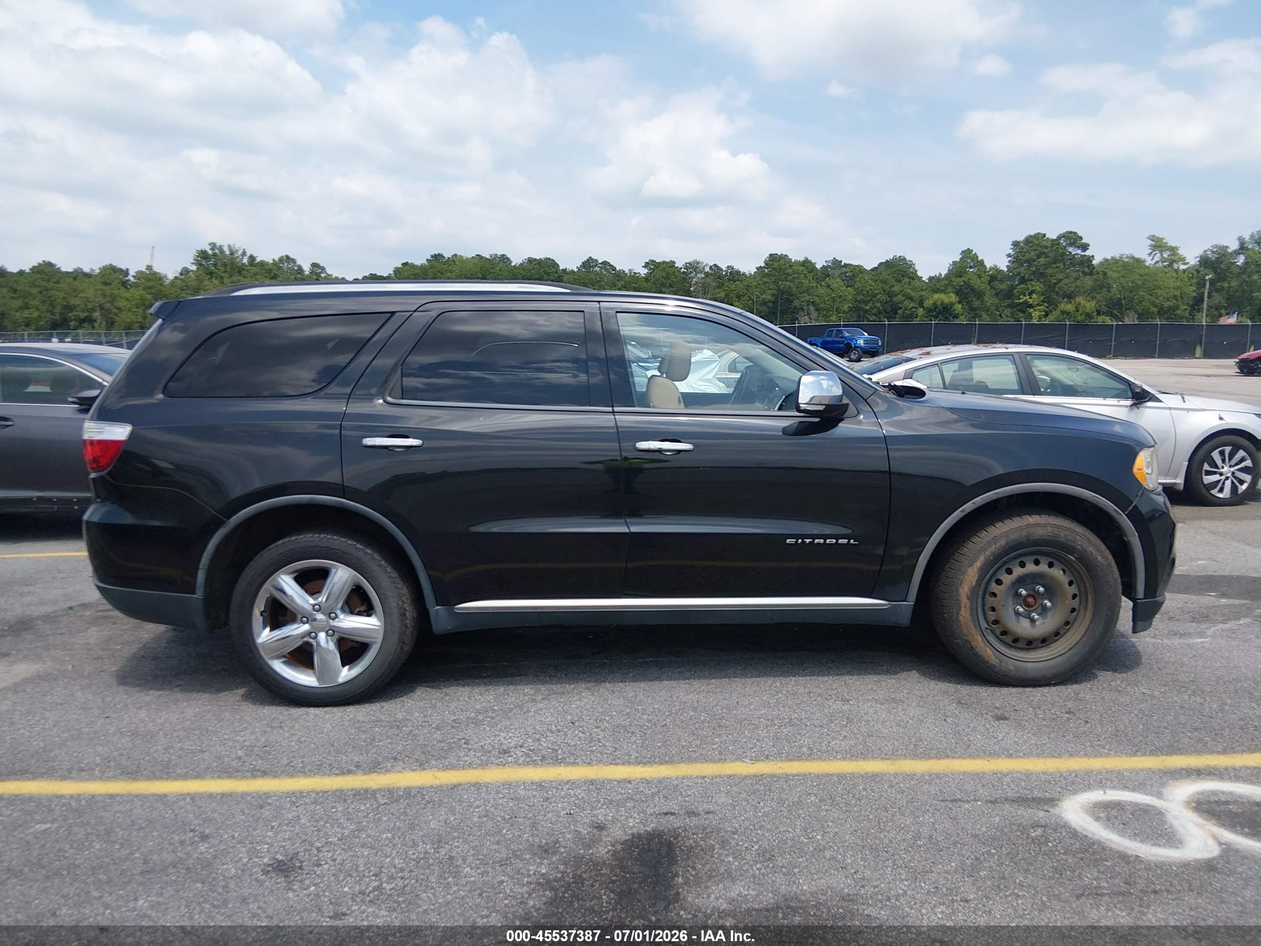 2011 Dodge Durango Citadel Черный vin: 1D4SE5GT0BC652029