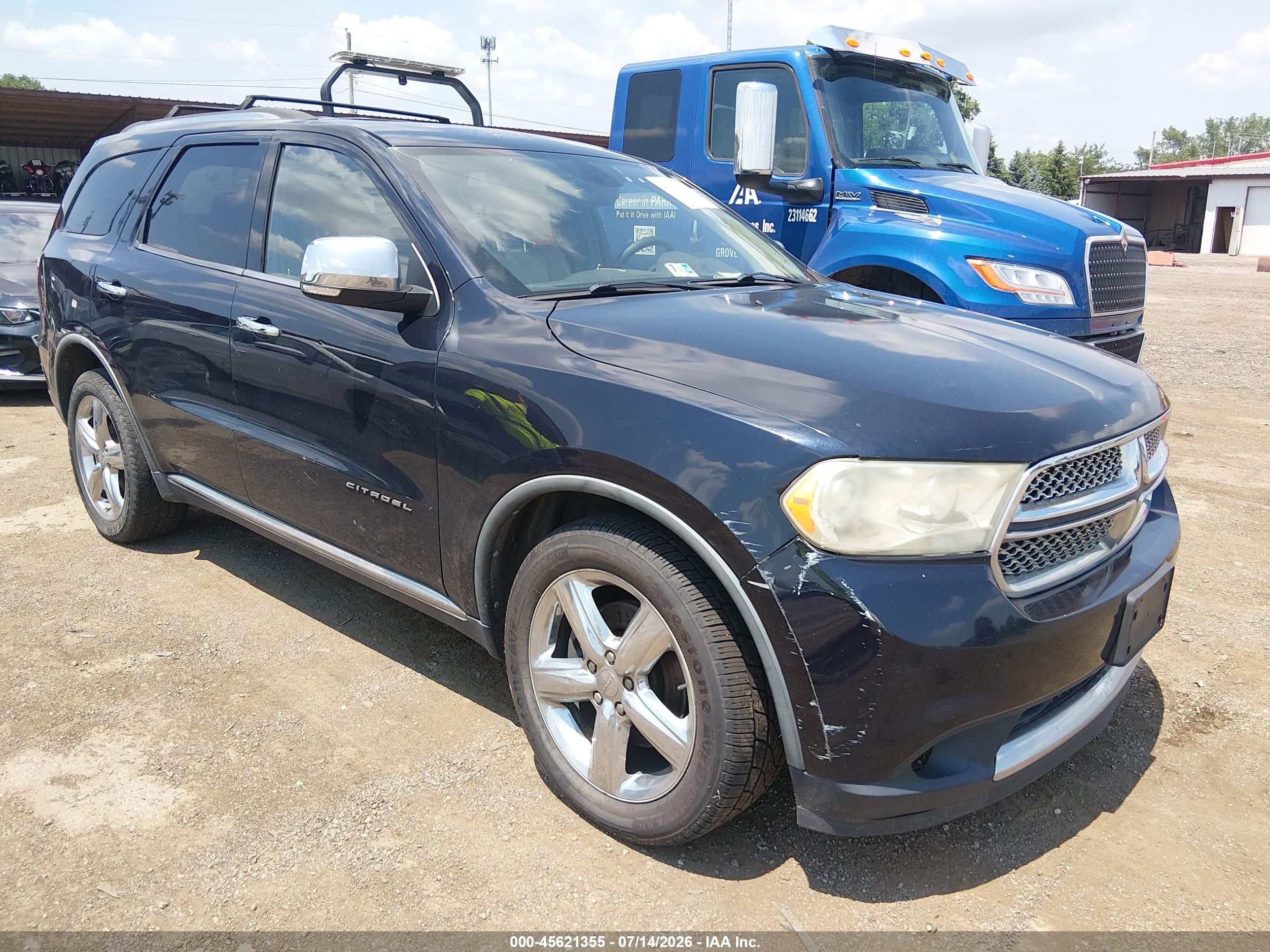 2011 Dodge Durango Citadel Синий vin: 1D4SE5GT0BC699562