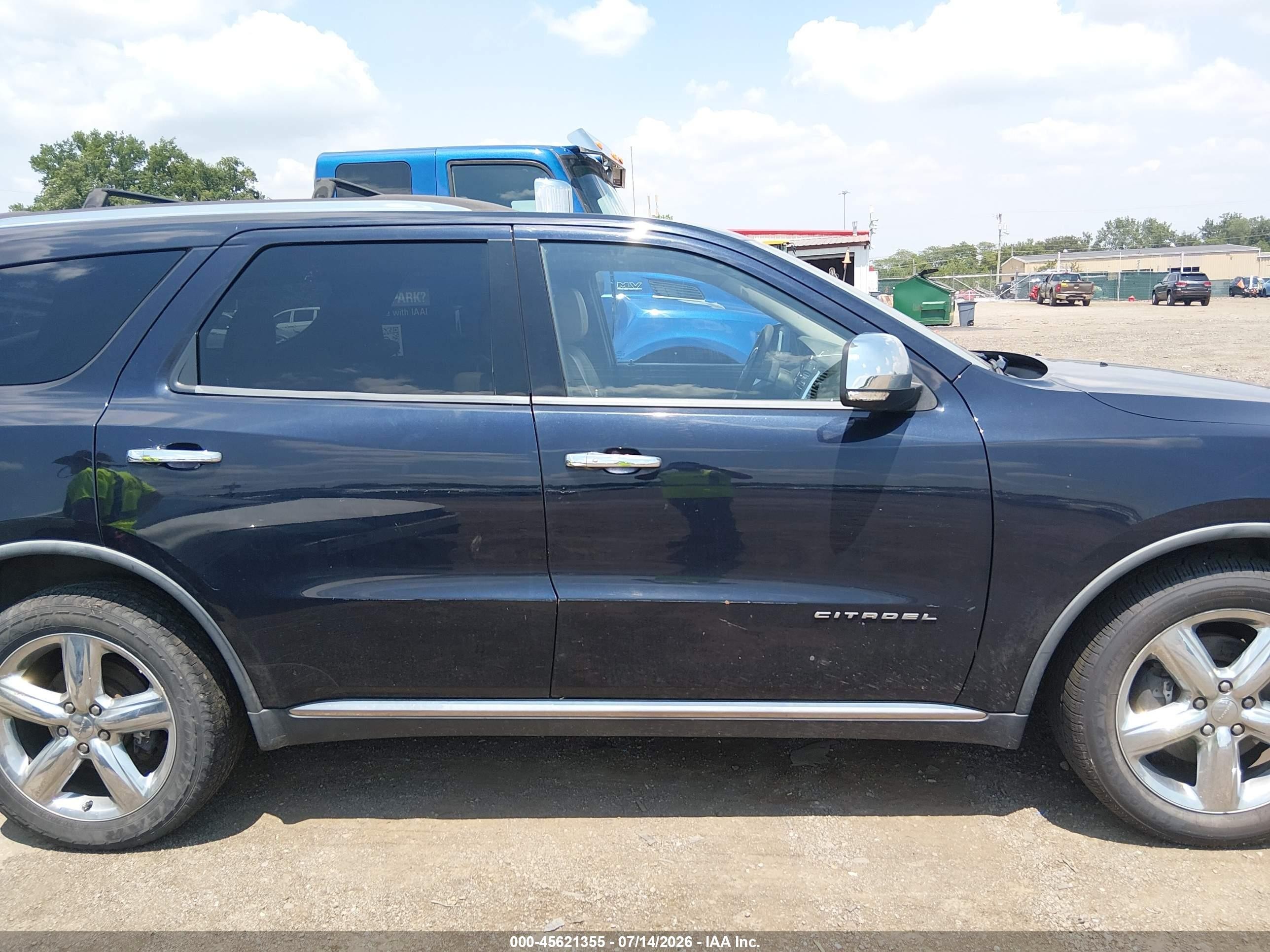 2011 Dodge Durango Citadel Синий vin: 1D4SE5GT0BC699562