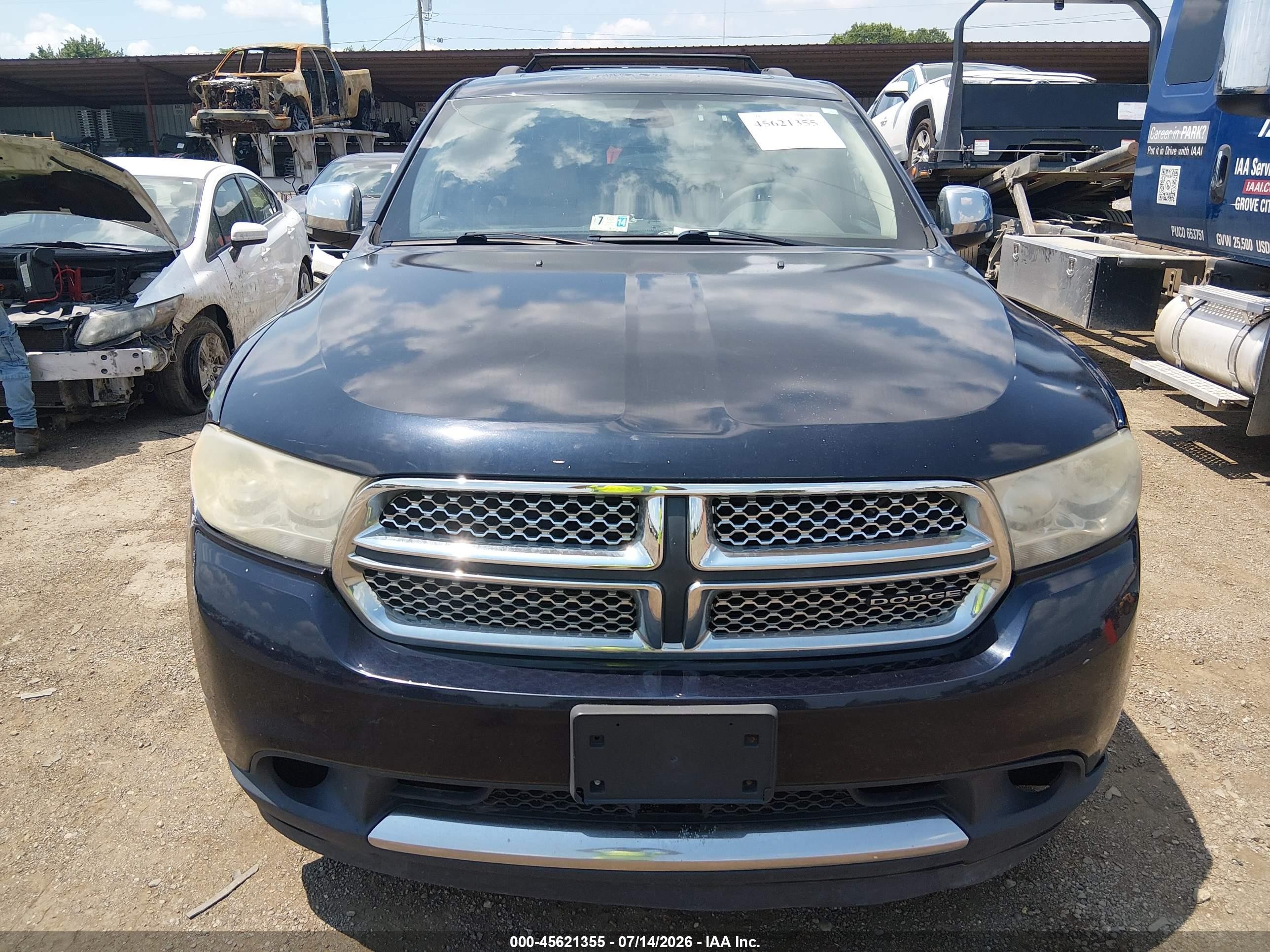 2011 Dodge Durango Citadel Синий vin: 1D4SE5GT0BC699562