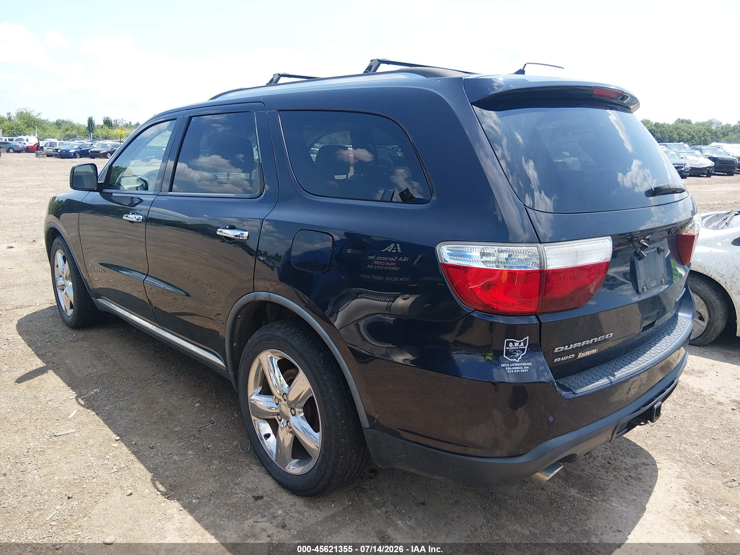 2011 Dodge Durango Citadel Синий vin: 1D4SE5GT0BC699562