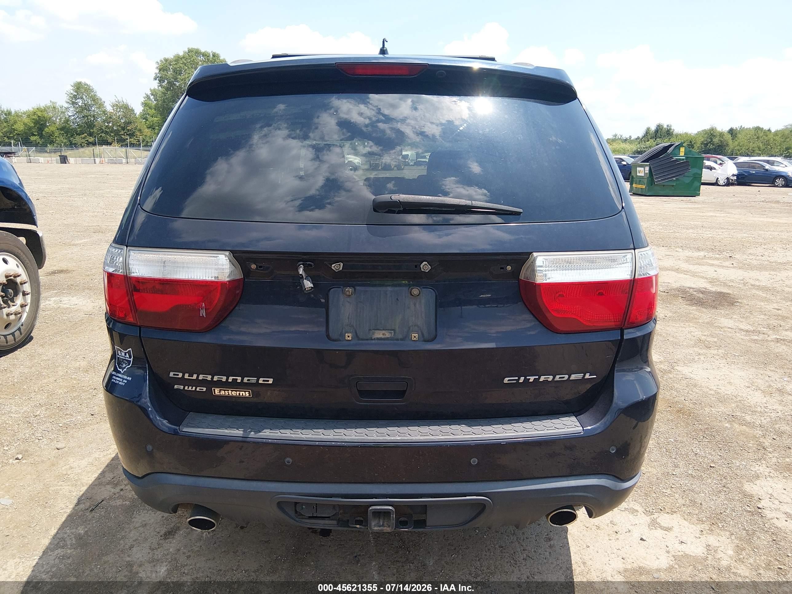 2011 Dodge Durango Citadel Синий vin: 1D4SE5GT0BC699562