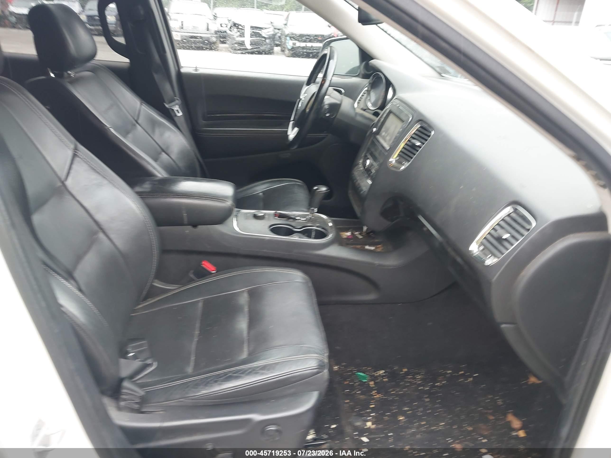 2011 Dodge Durango Citadel White vin: 1D4SE5GT0BC725285