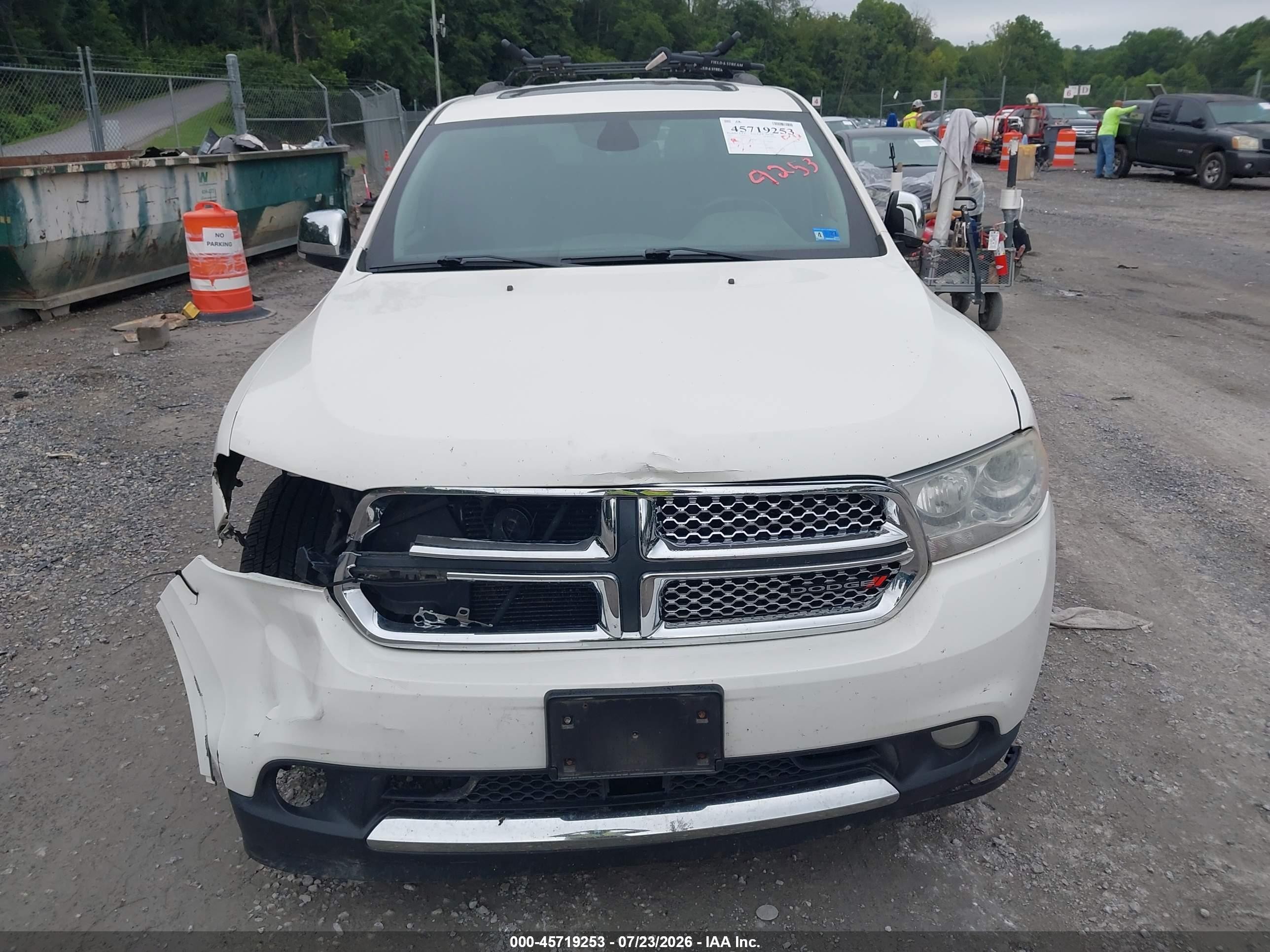 2011 Dodge Durango Citadel White vin: 1D4SE5GT0BC725285