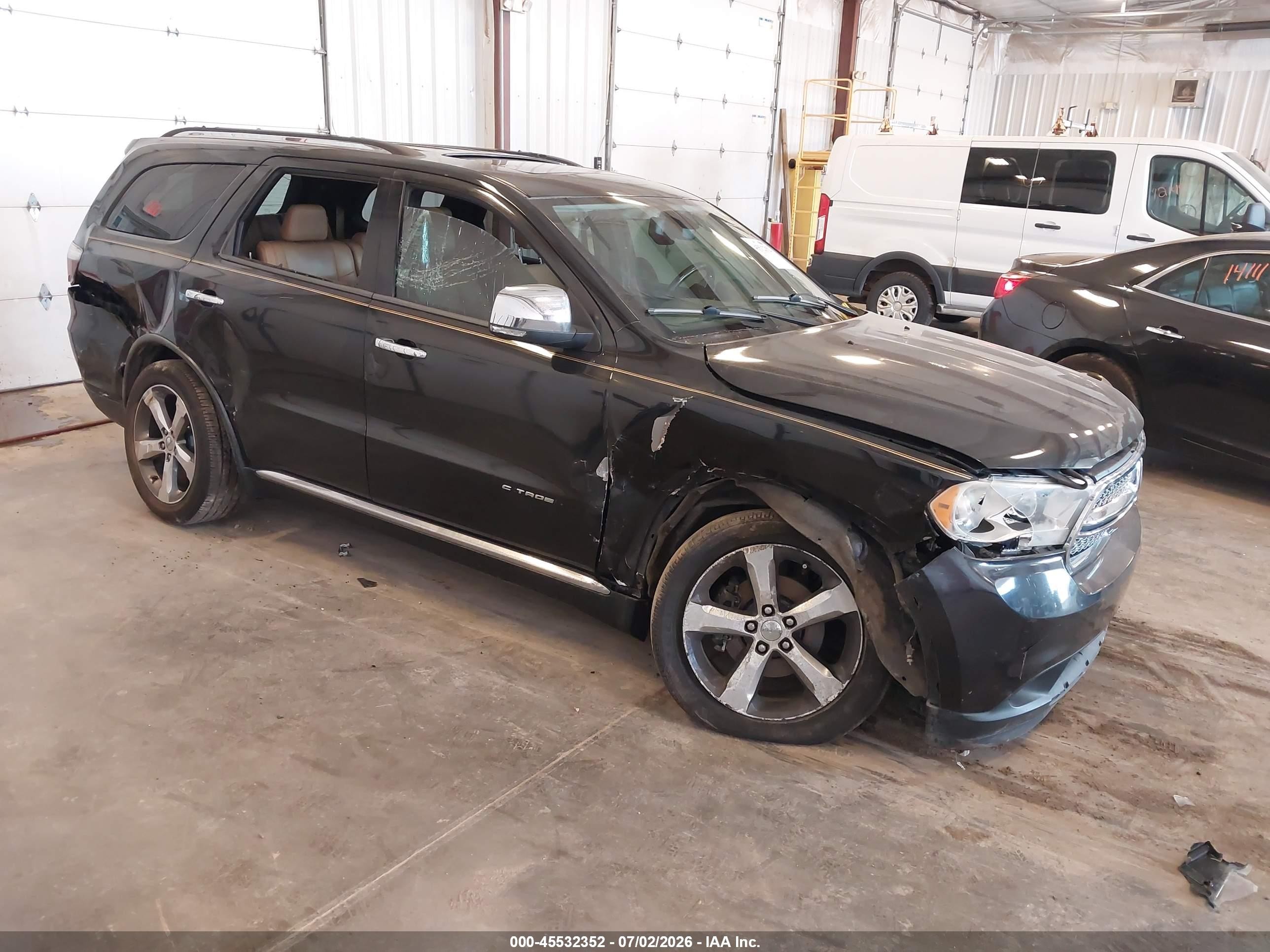 2011 Dodge Durango Citadel Черный vin: 1D4SE5GT1BC613935