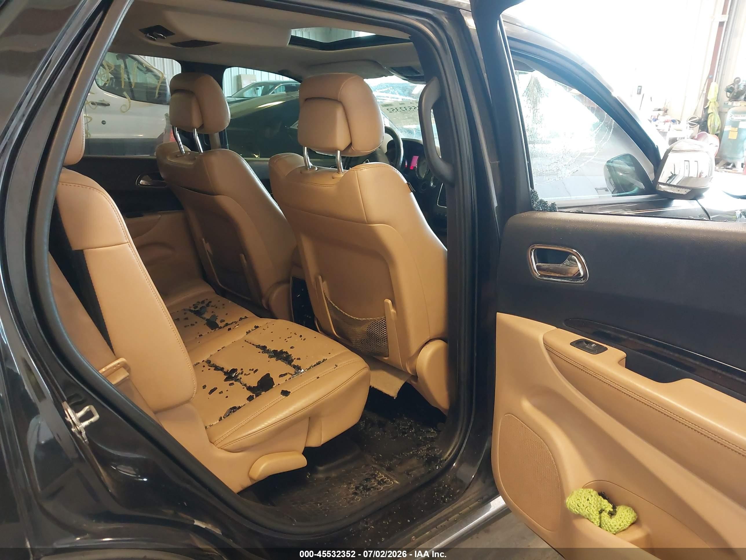2011 Dodge Durango Citadel Черный vin: 1D4SE5GT1BC613935