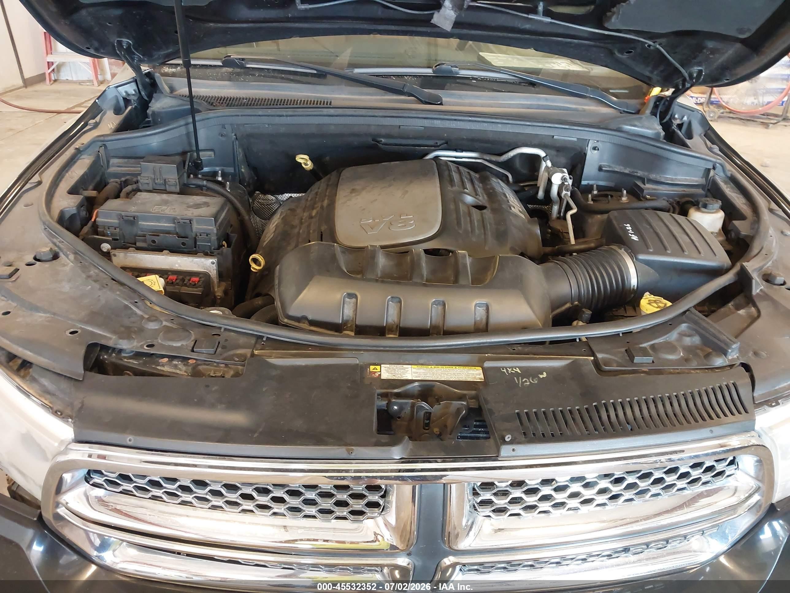 2011 Dodge Durango Citadel Черный vin: 1D4SE5GT1BC613935