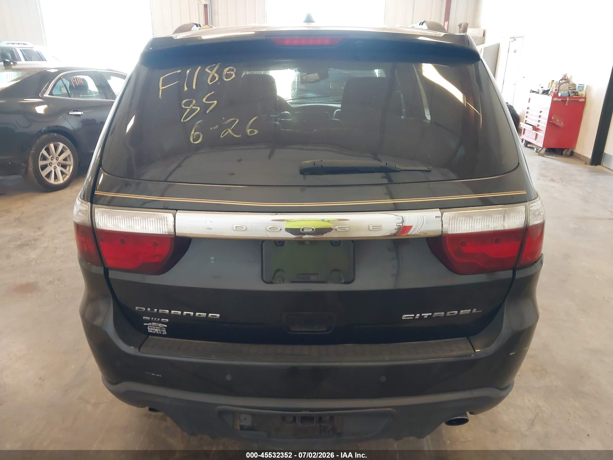 2011 Dodge Durango Citadel Черный vin: 1D4SE5GT1BC613935