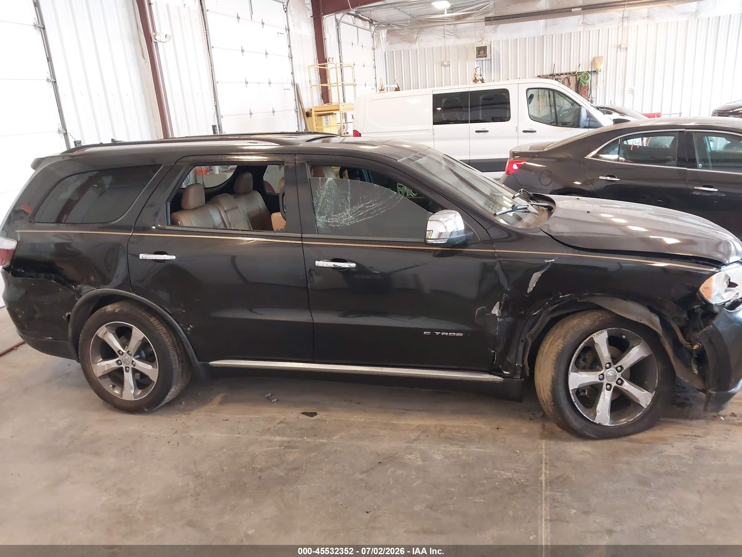 2011 Dodge Durango Citadel Черный vin: 1D4SE5GT1BC613935
