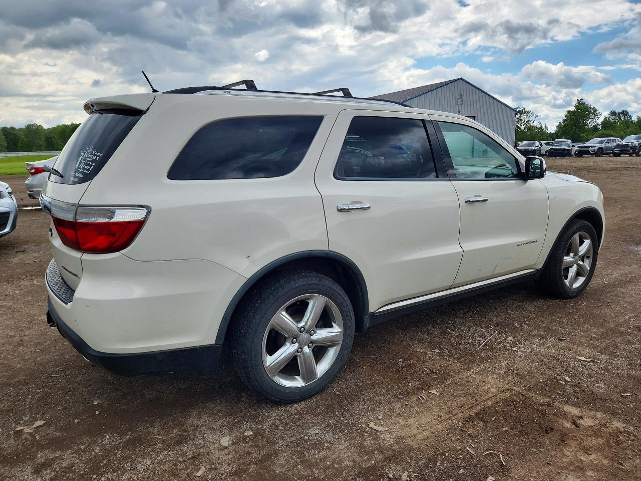 2011 Dodge Durango Citadel Белый vin: 1D4SE5GT1BC719964