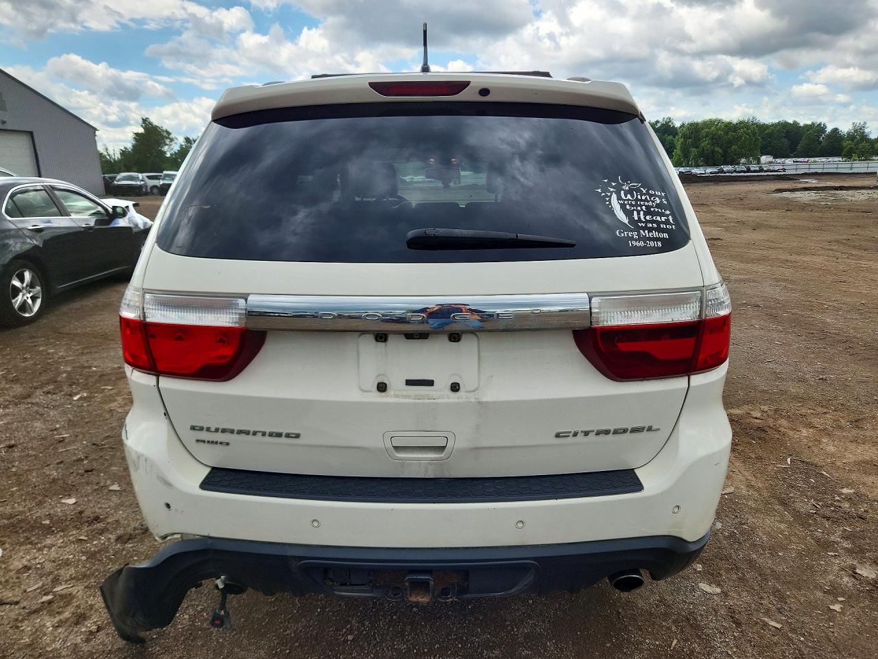 2011 Dodge Durango Citadel Белый vin: 1D4SE5GT1BC719964